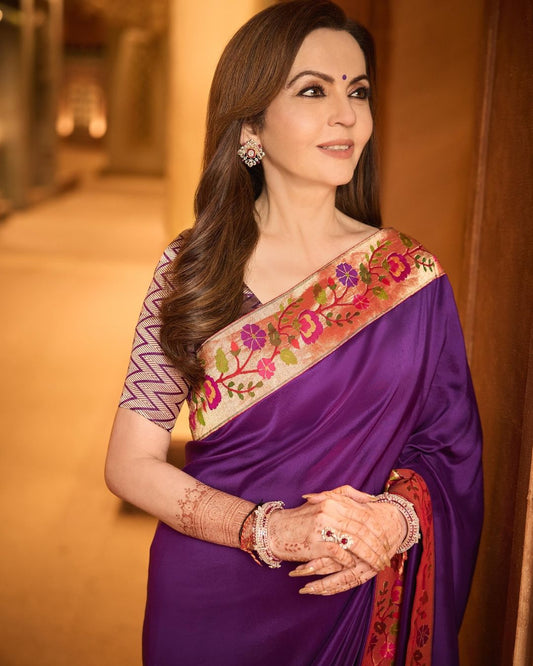 Nita Ambani Stuns in Traditional Maharashtrian Paithani Sari