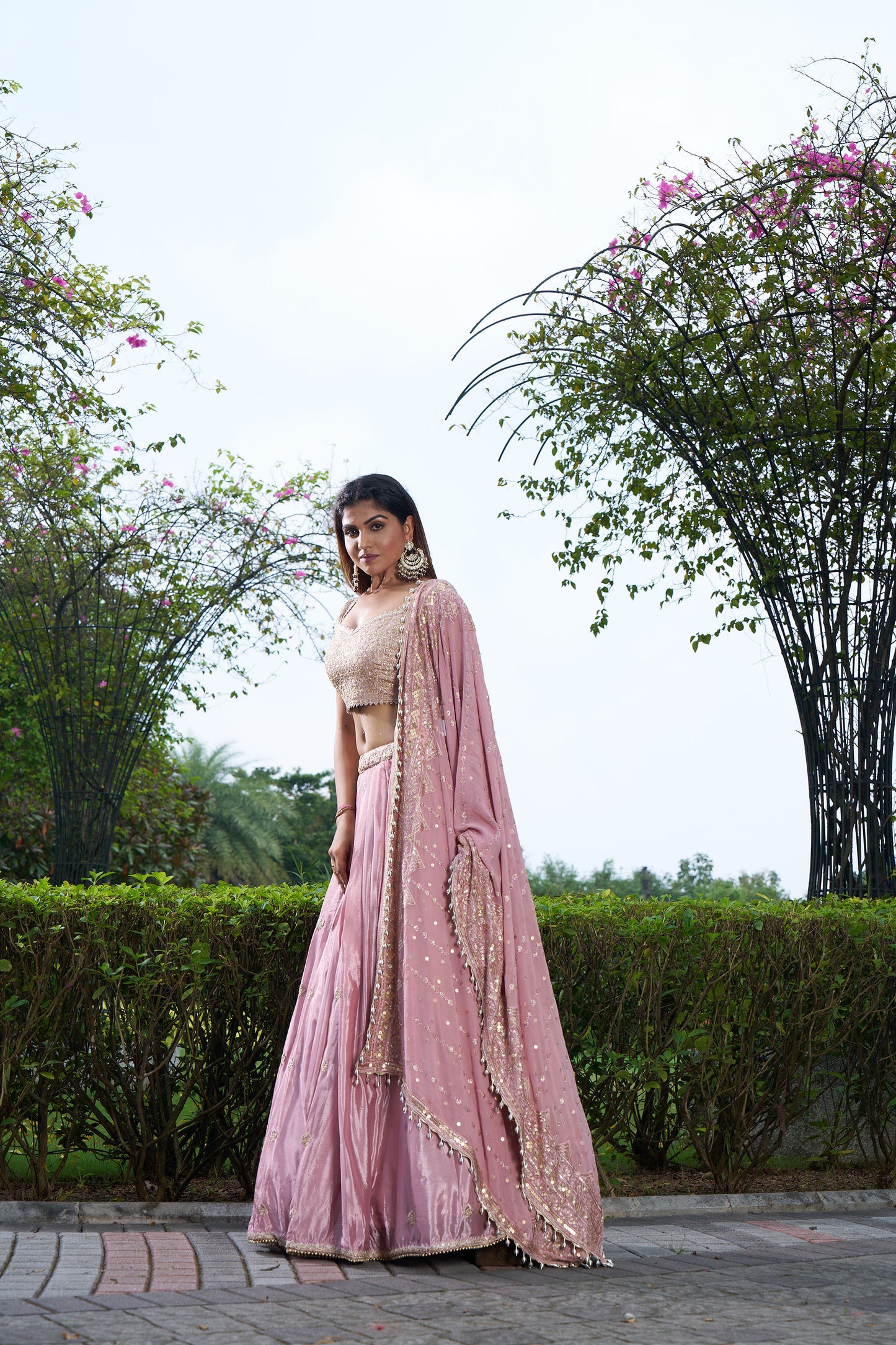 Dusty Pink Eid Lehenga