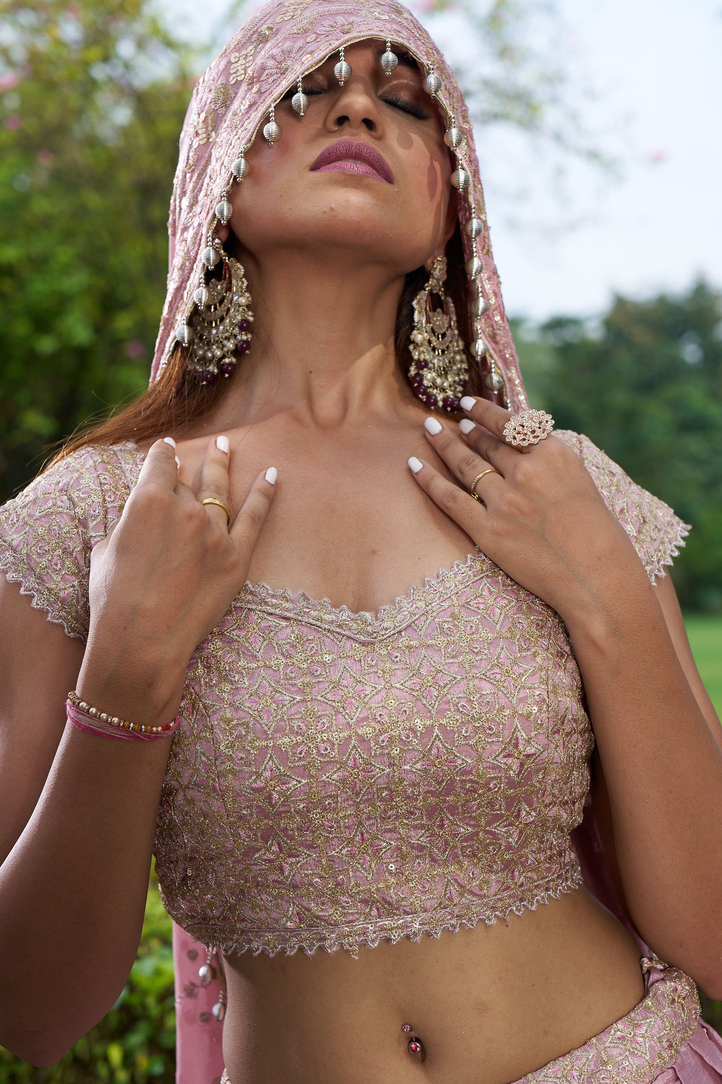 Dusty Pink Eid Lehenga