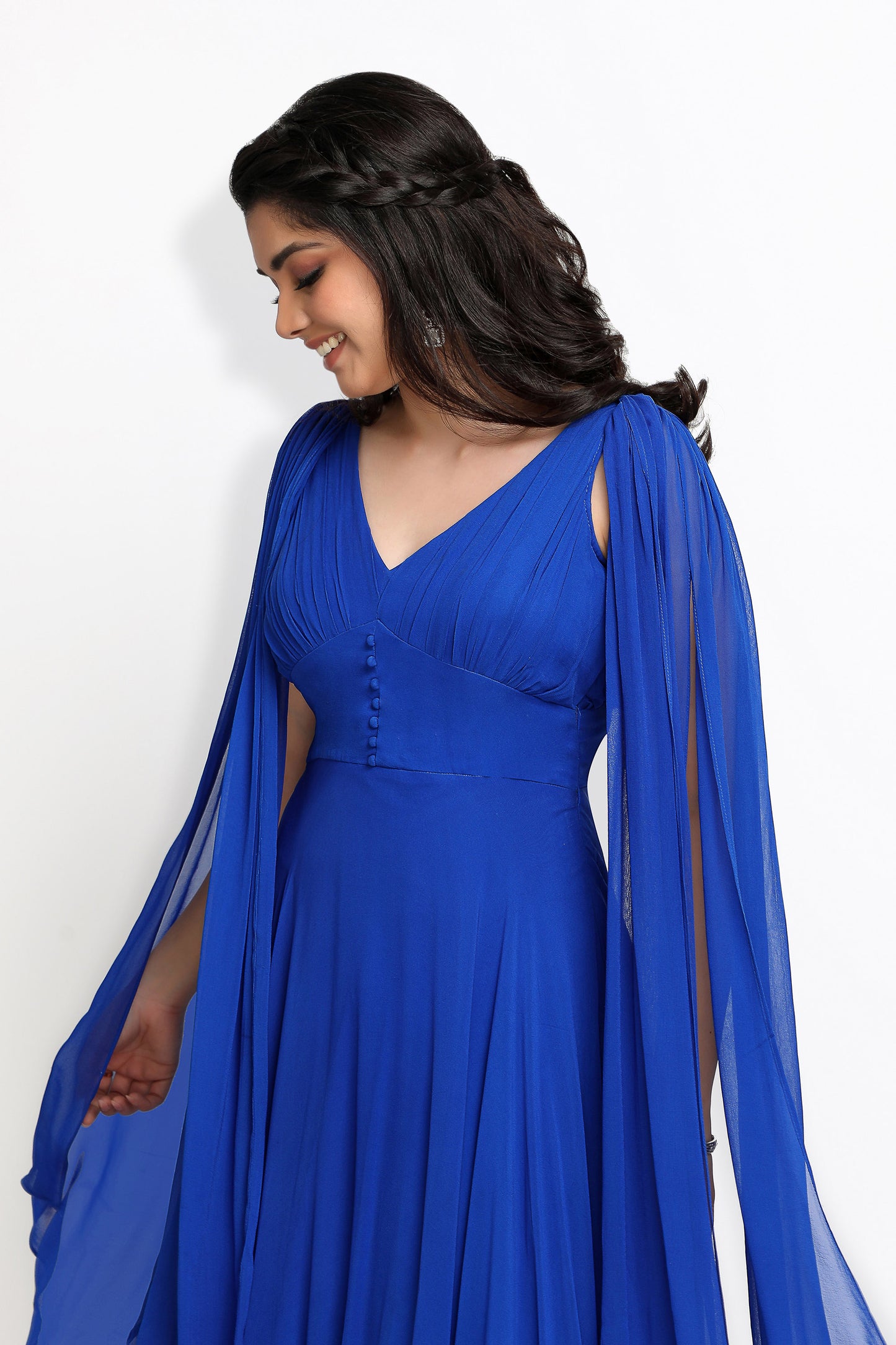 Azure Designer Gown- Blue