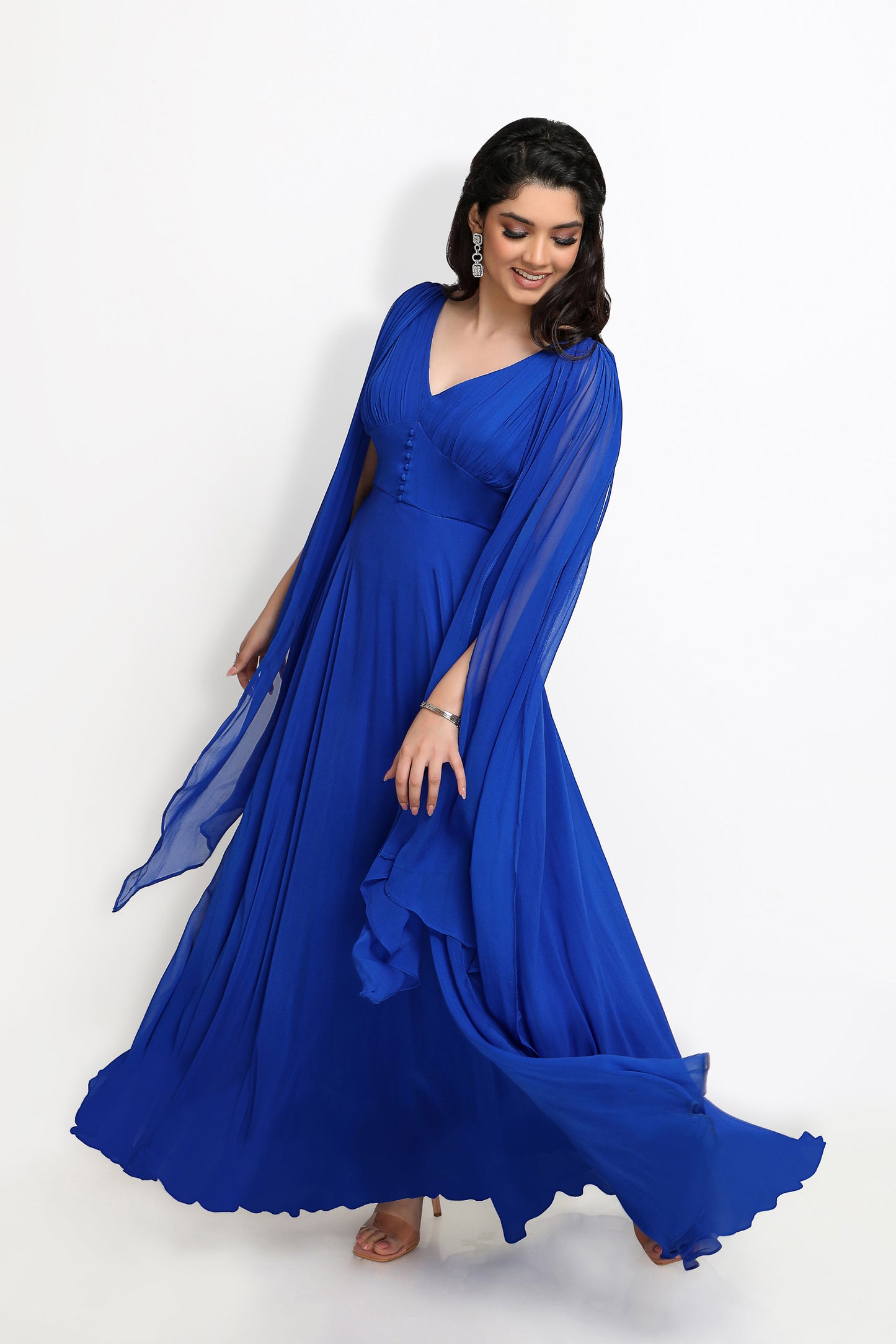 Azure Designer Gown- Blue