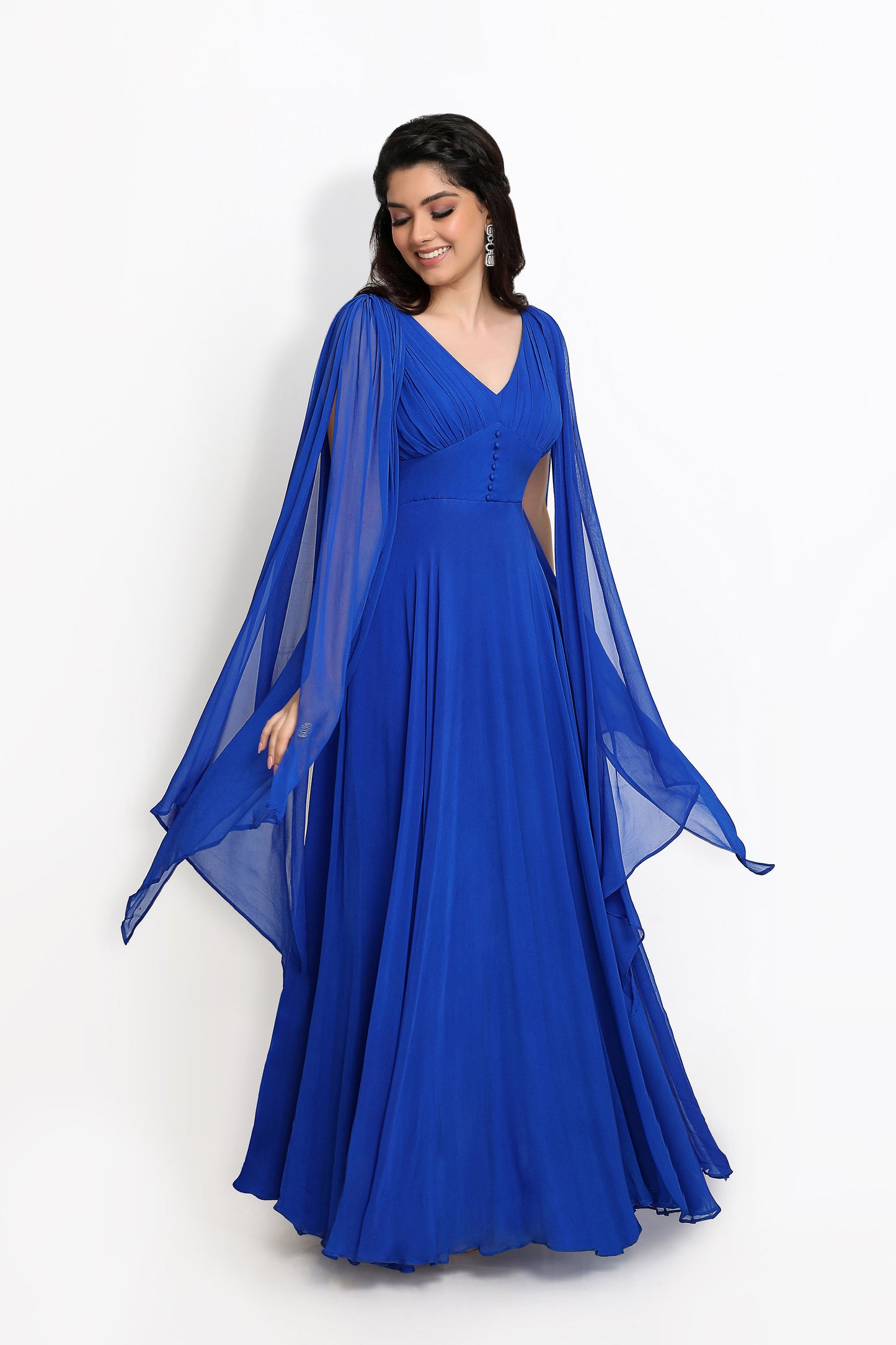 Azure Designer Gown- Blue