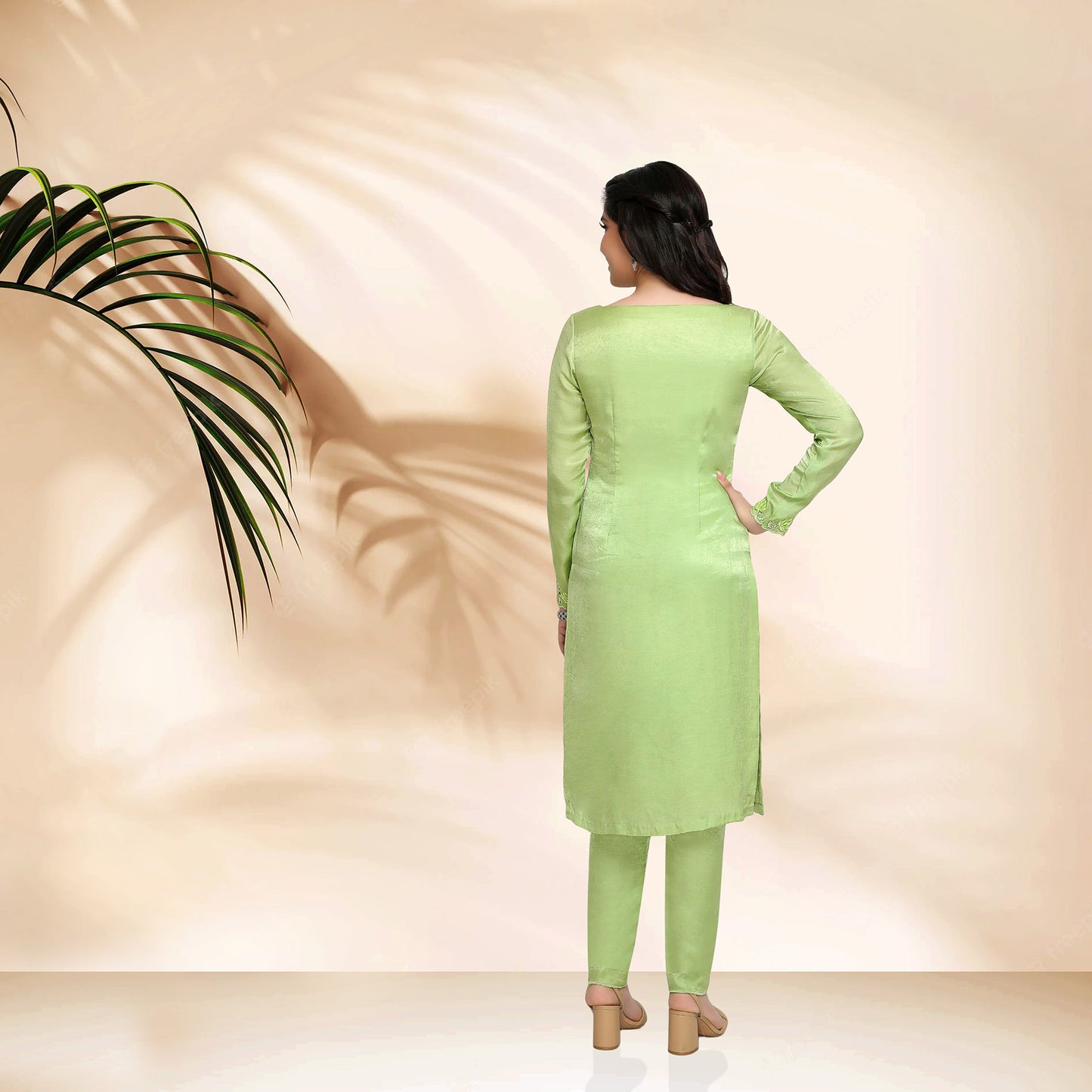 Daylily kurta Set- Green