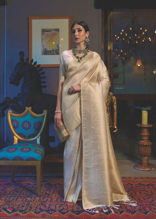 Gold Kandini Silk Handloom Saree