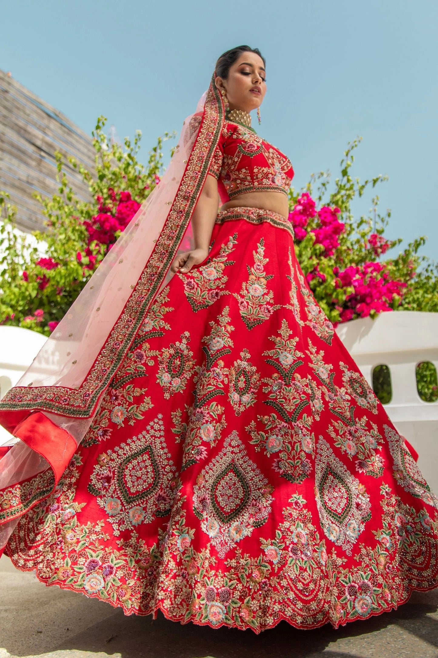 Royal Red Lehenga