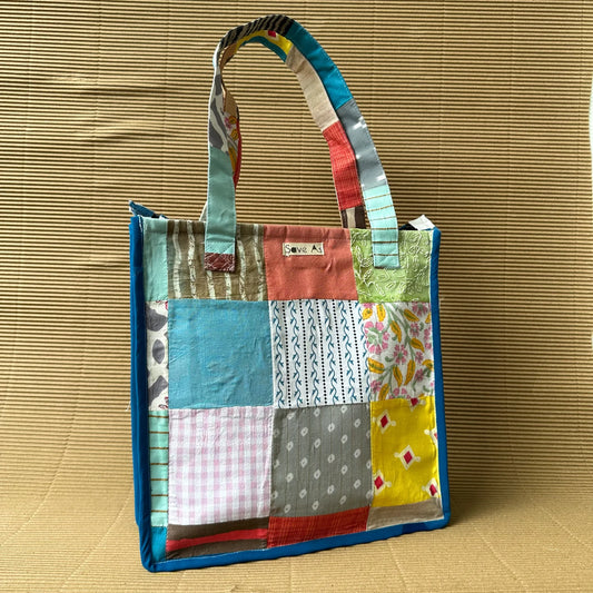 Patch Work Multicolor Carry Bag