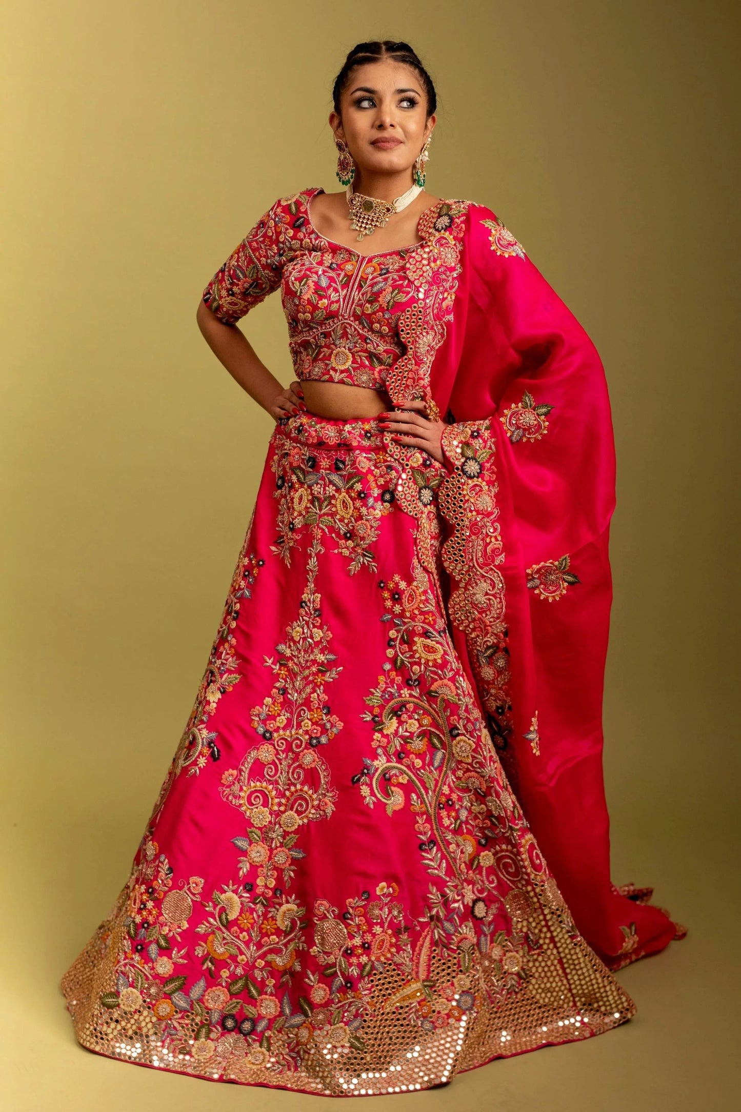 Fun Fuchsia Bridal Lehenga