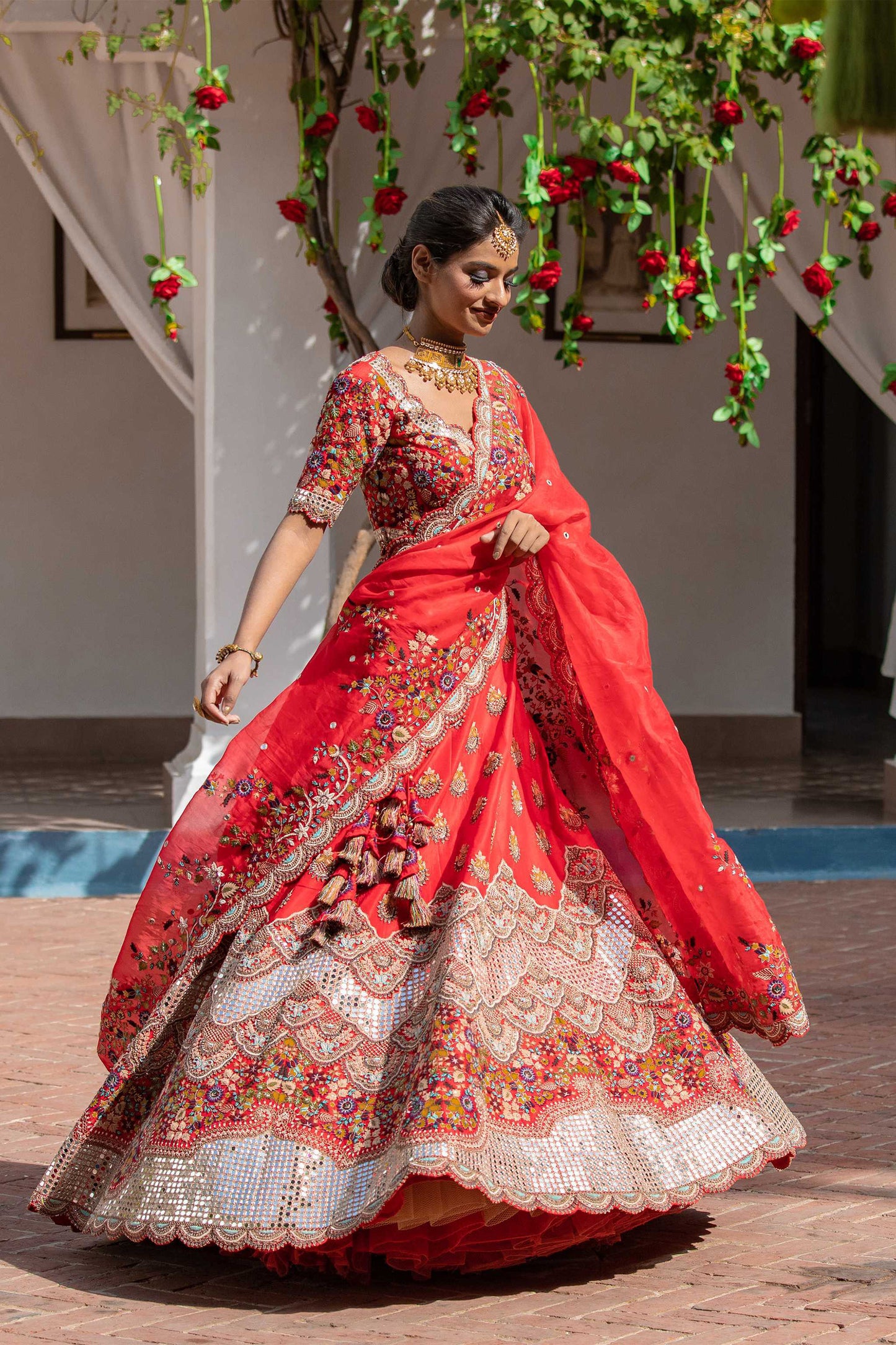 Mirror Work Bridal Lehenga