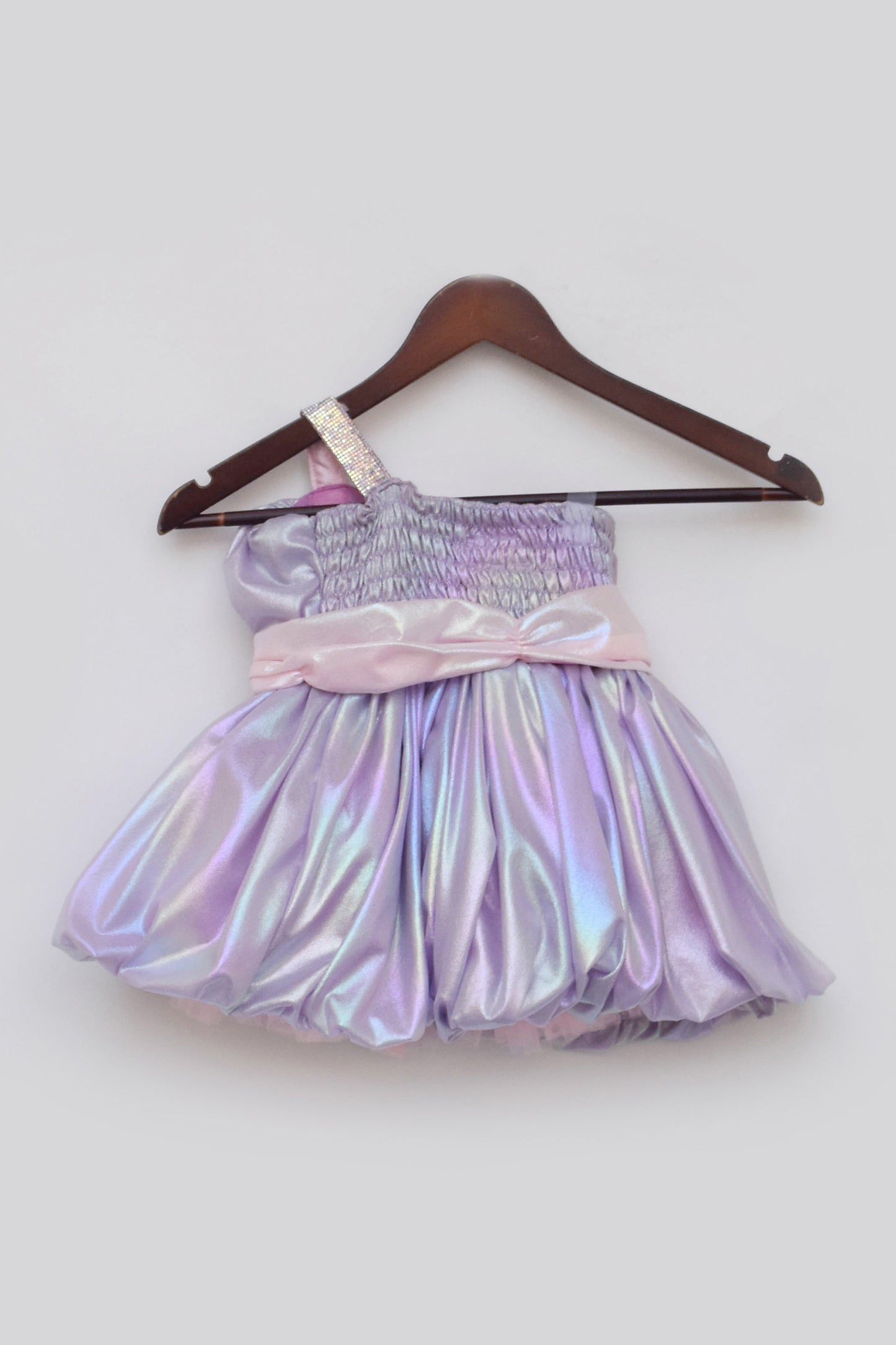 Purple Metallic Frock