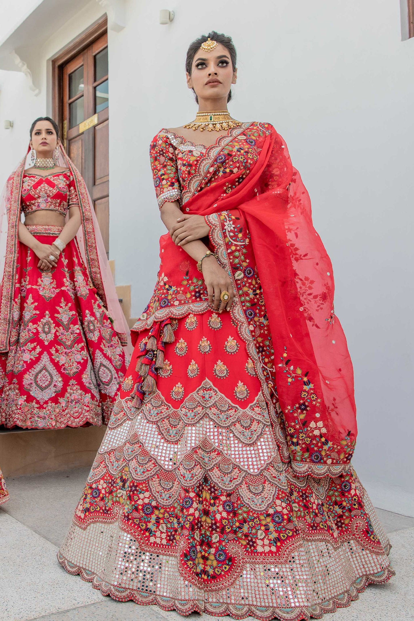 Mirror Work Bridal Lehenga