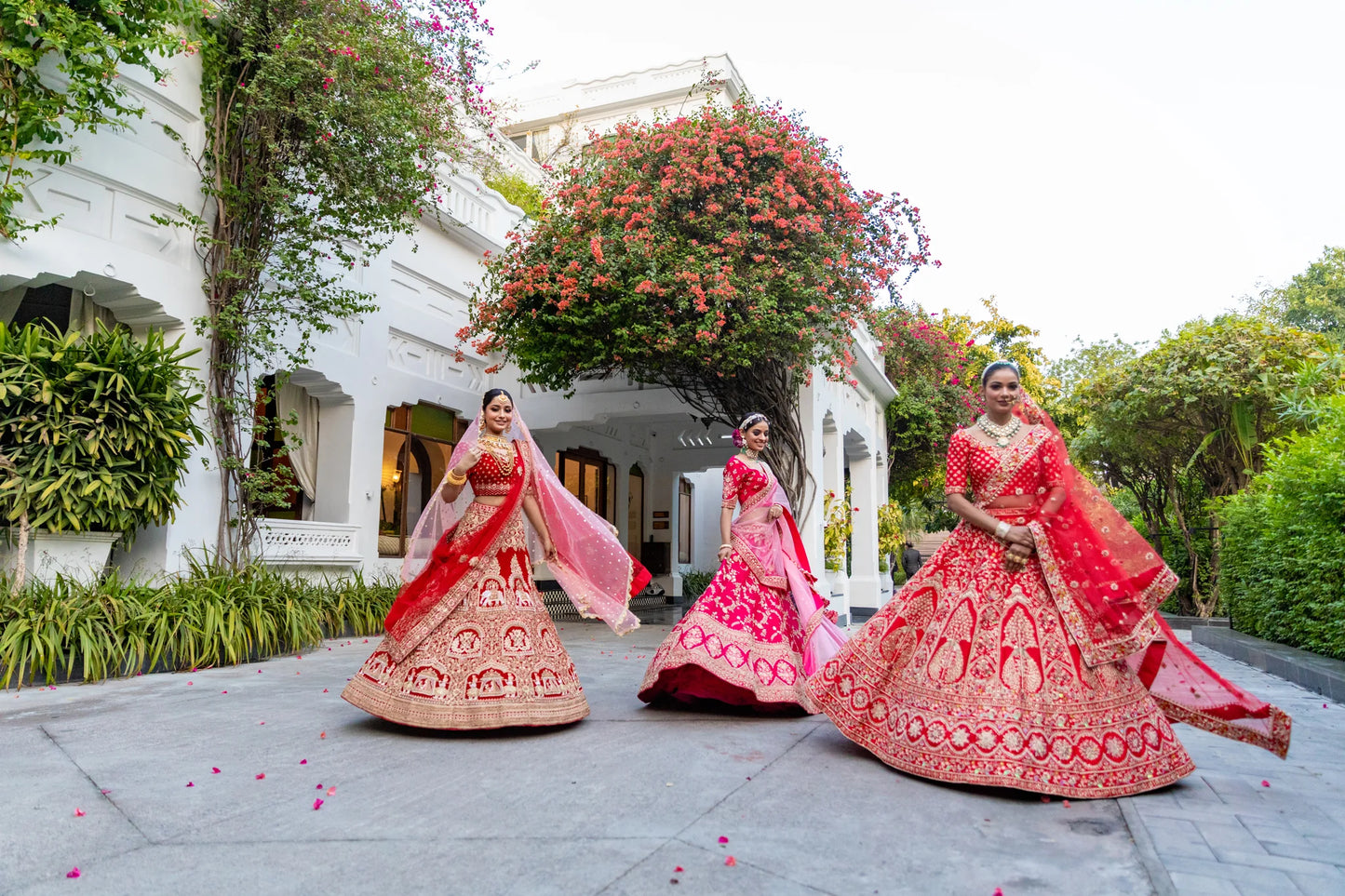 Red Aristocratic Lehenga