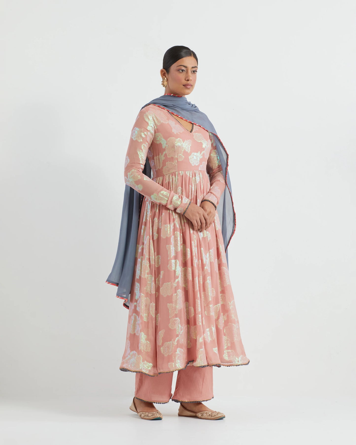 Ruhani Flair Jhilmil kurta set