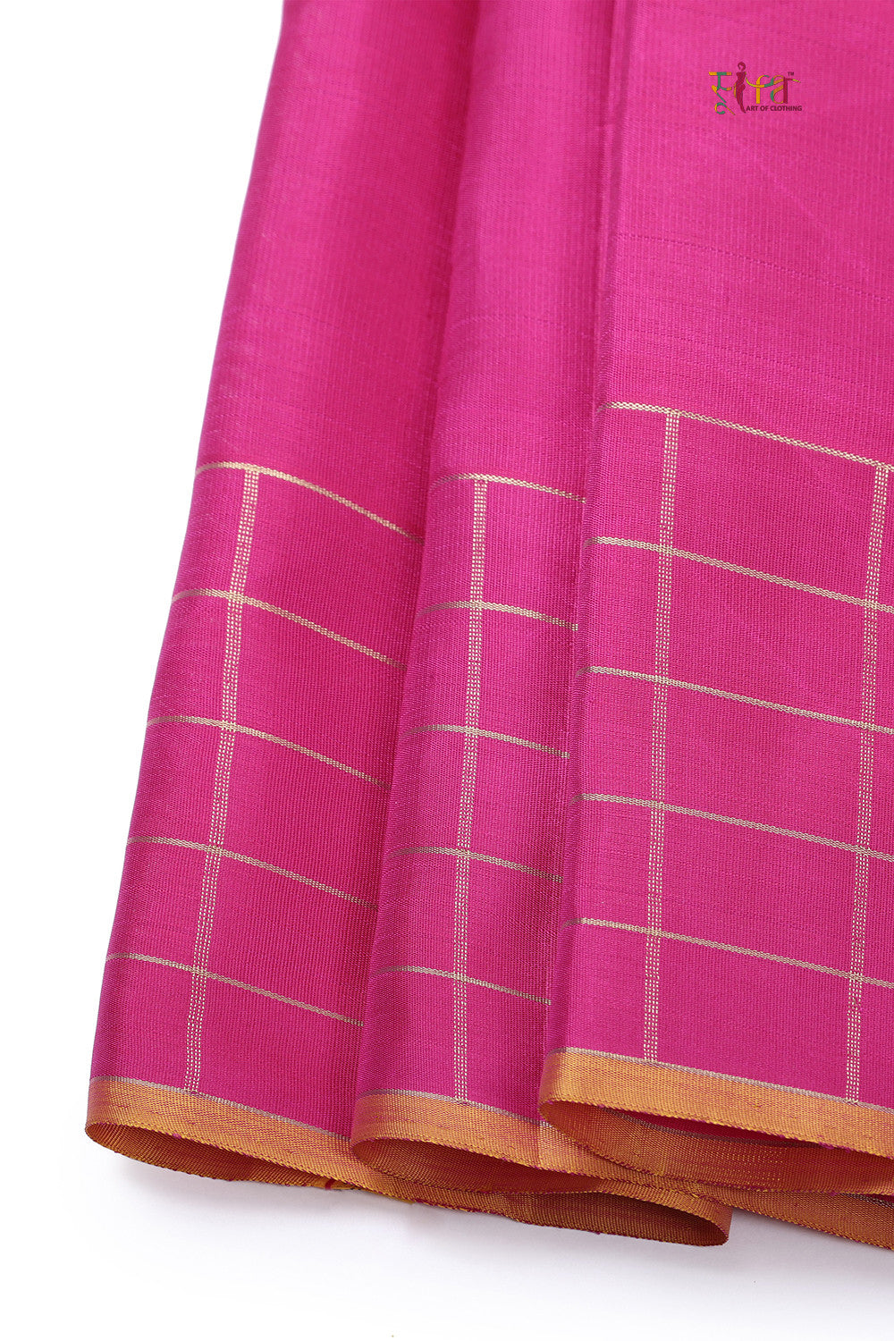 BlacMohi Handloomerry Handloom Pure Kanchipattu With Zari Checks