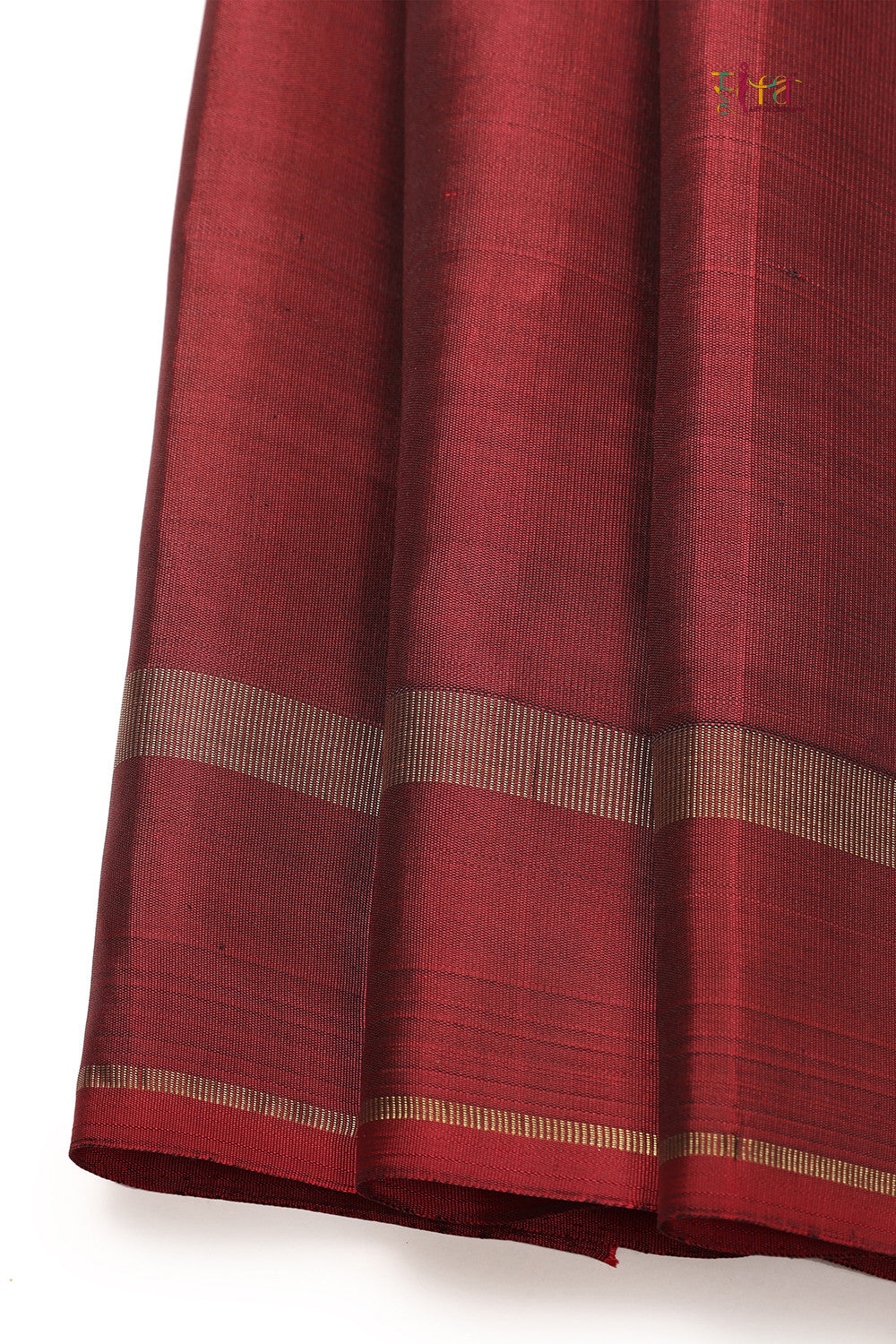 Handloom Black Pure Silk Kanjeevaram With Check Body And Maroon Border