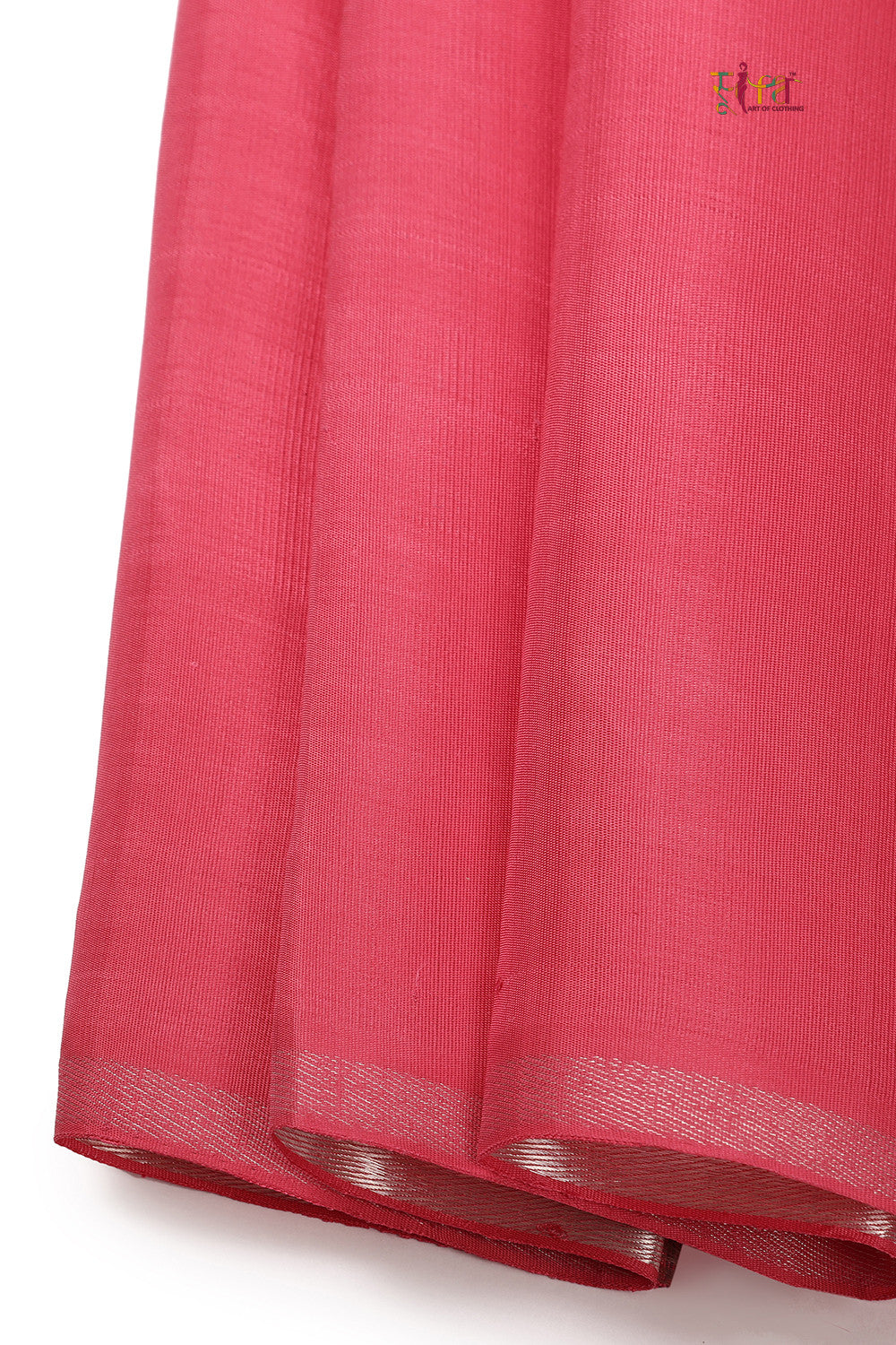 Handloom Cream Pure Silk Kanchi Saree With Silver Zari