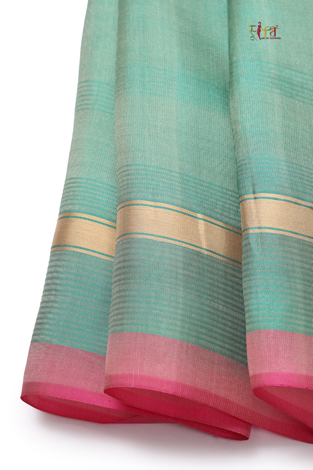 Handloom Cream Pure Silk Kanchi Contemporary Saree