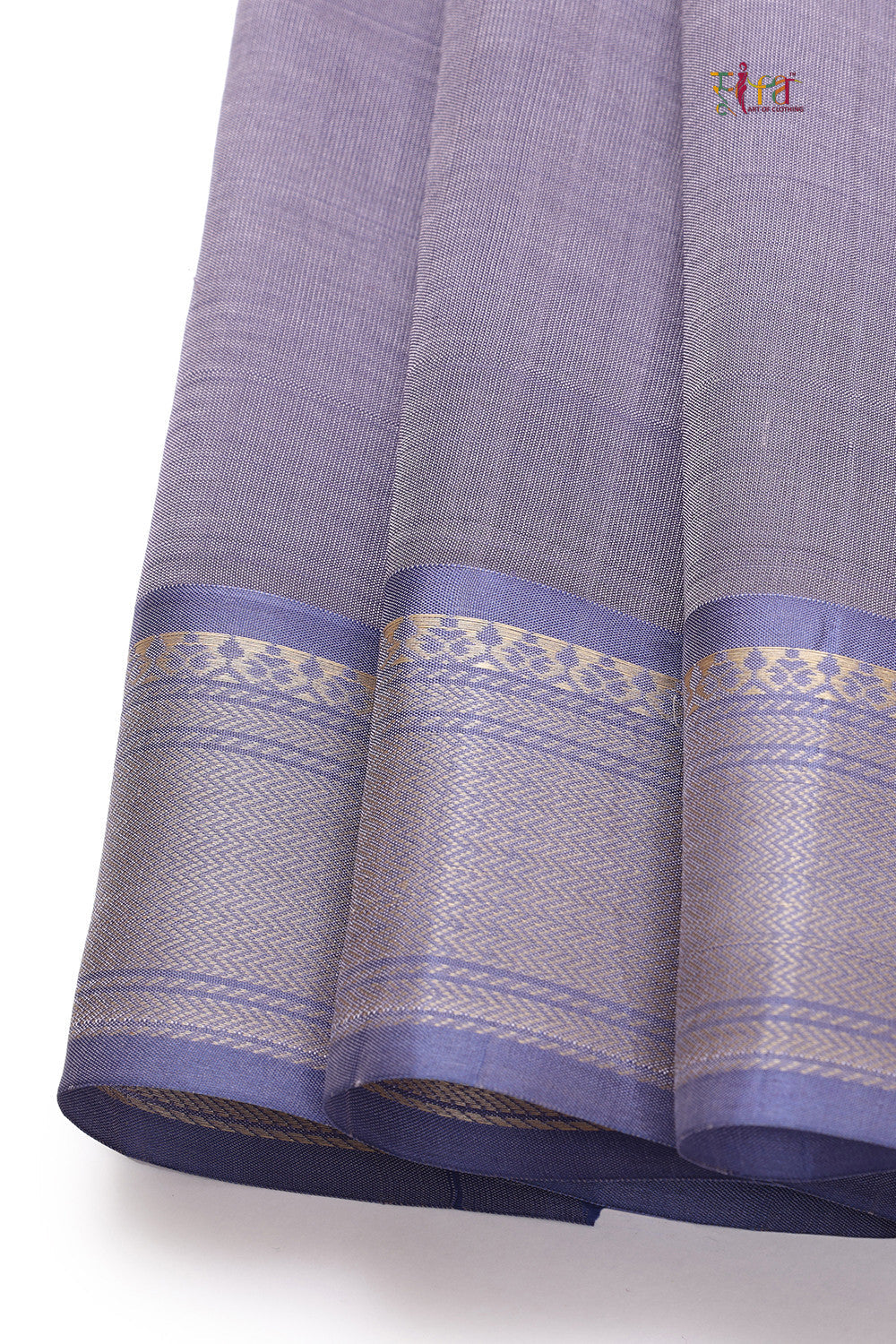 Handloom Butter Yellow Pure Cotton Kanchi Saree With Pure Silk Border And Pallu