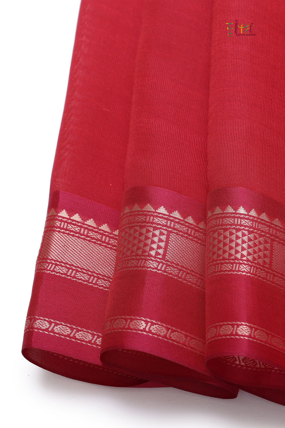 Handloom Dark Purple Pure Cotton Kanchi Saree With Pure Silk Border And Pallu