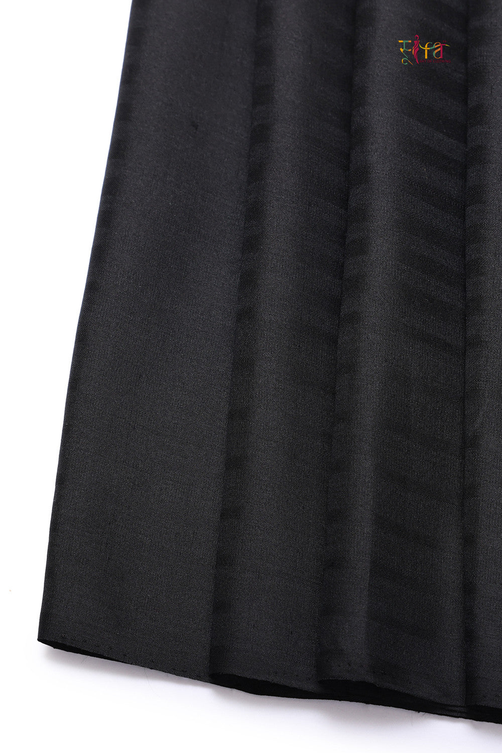 Handloom Jade Black Pure Silk Kanchi Contemporary Saree