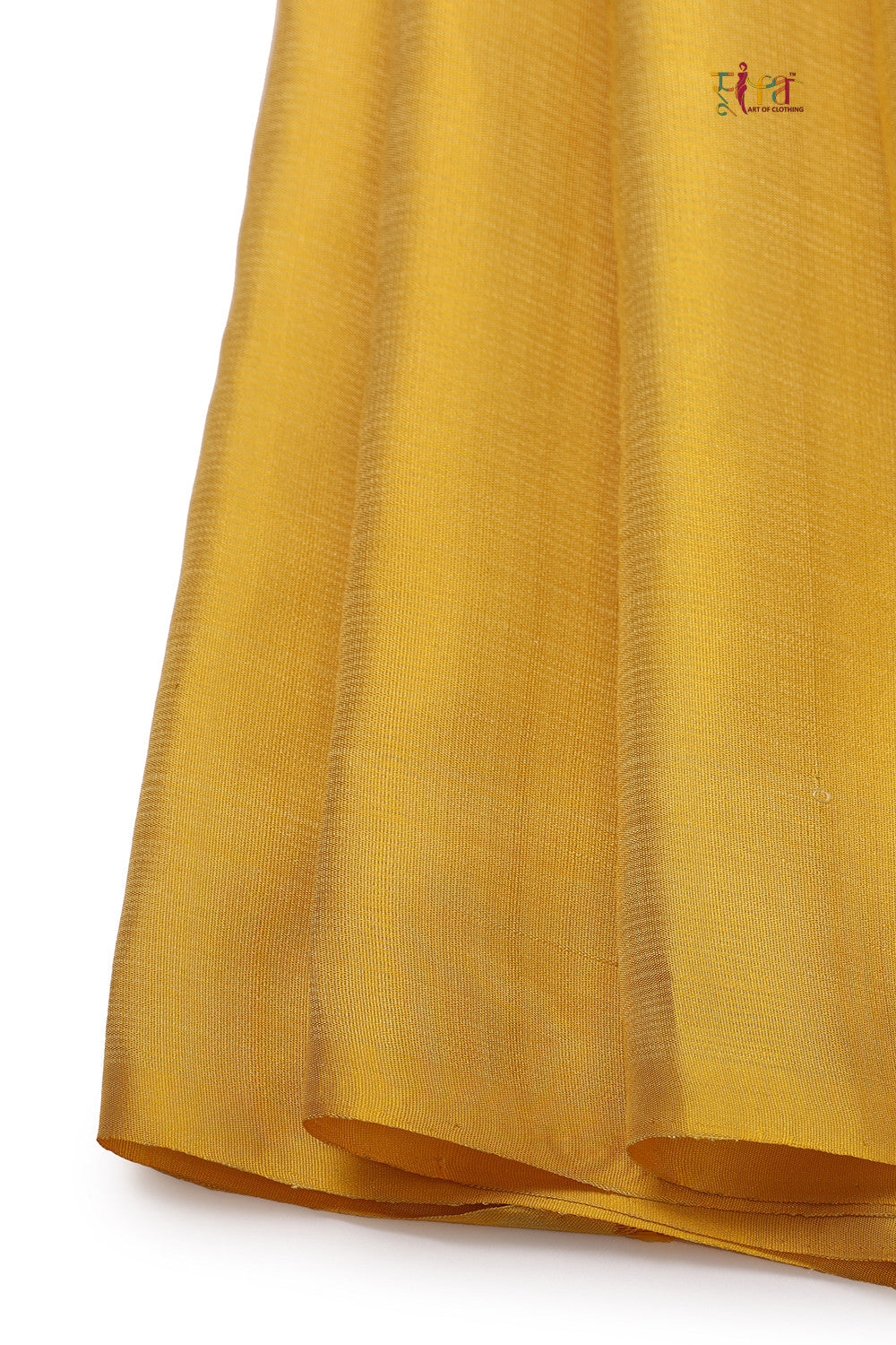 Handloom Sunshine Yellow Pure Silk Kanchi Contemporary Saree