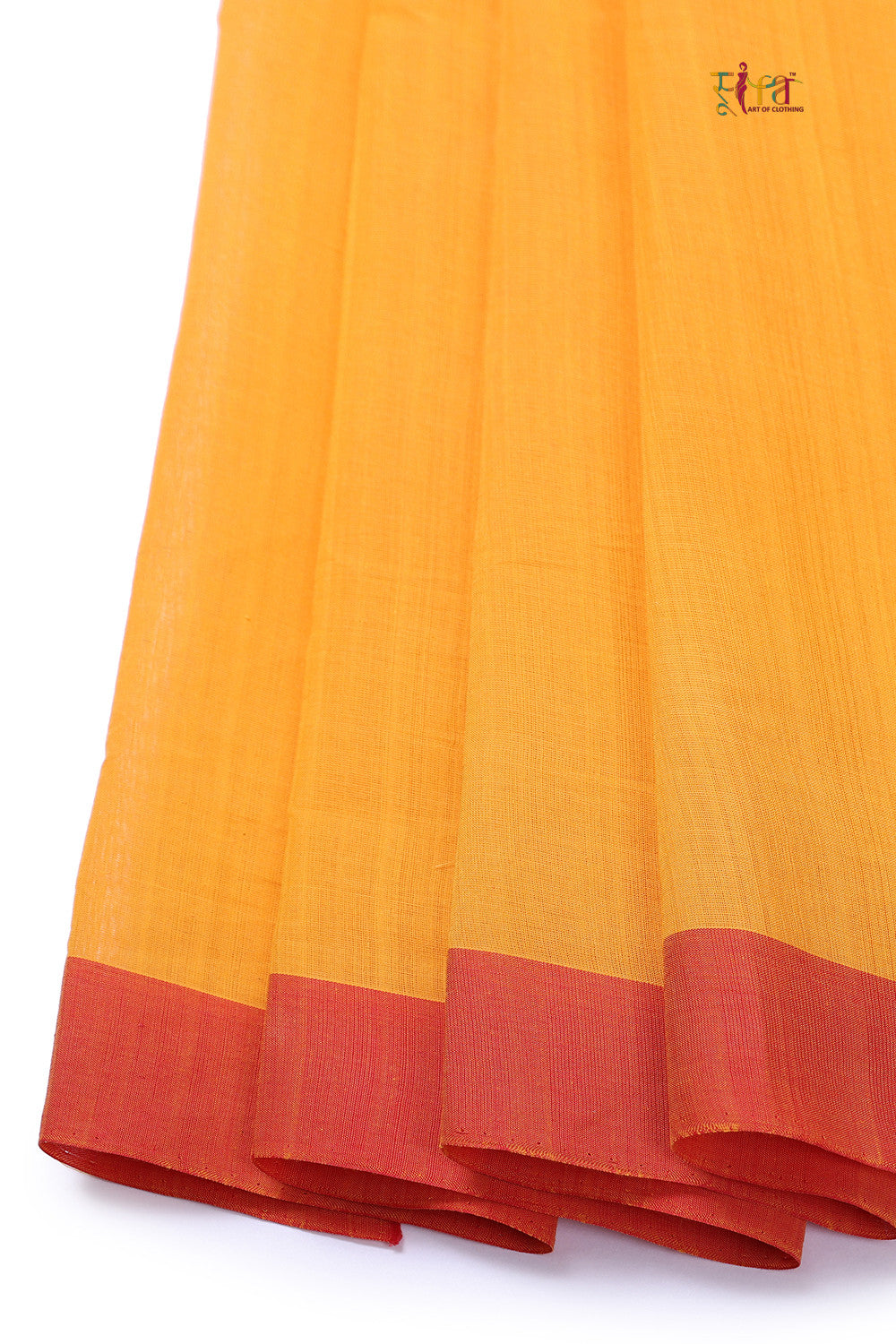 White Handloom Cotton Kanchi Saree