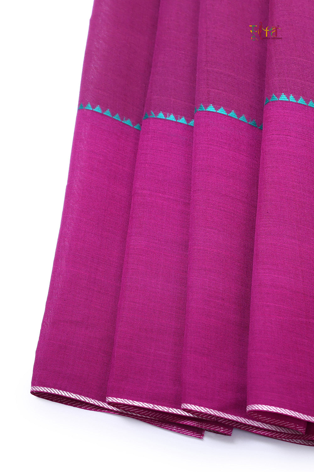 Handloom Rose Pink Pure Cotton Kanchi Saree