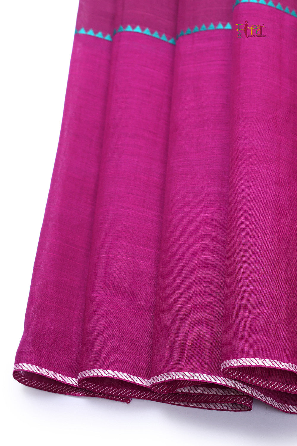 Handloom Baby Pink  Pure Cotton Kanchi Contemporary Saree