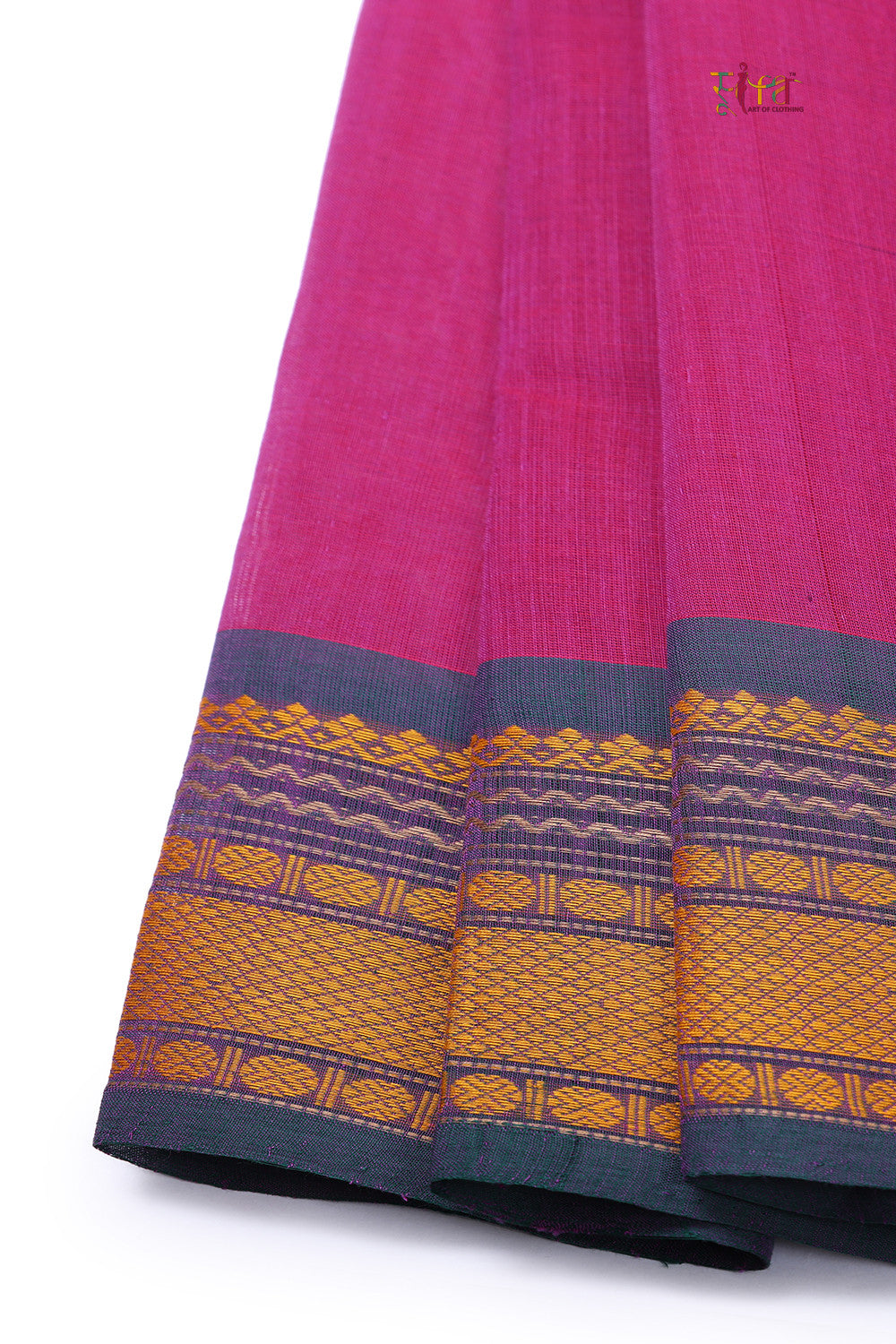 Pink Handloom Kanchi Cotton Saree