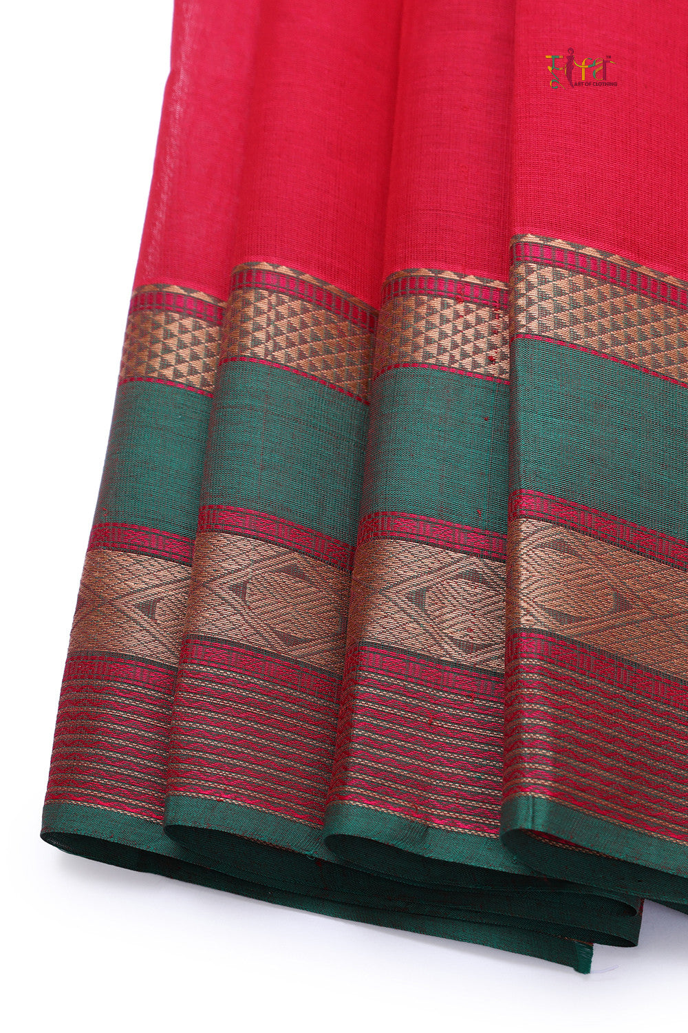 Handloom Rani Pure Cotton Kanchi Saree