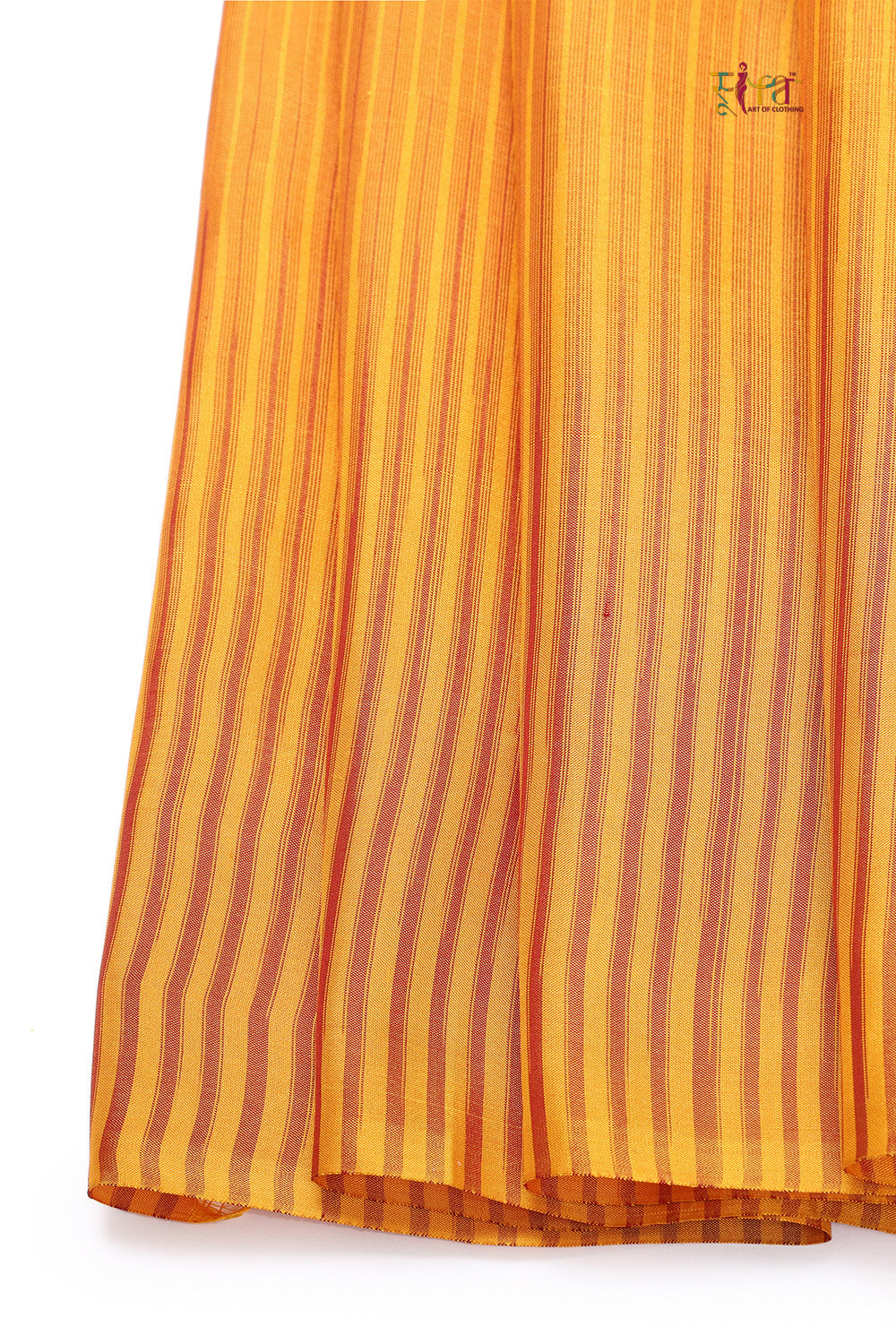 Handloom Mustard & Yellow Pure Silk Saree