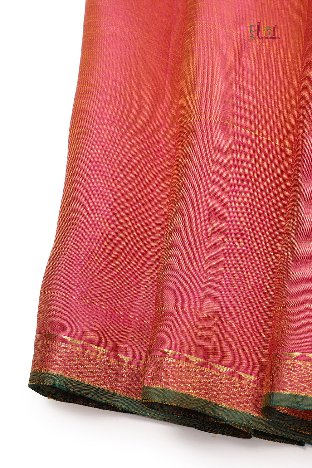 Yellow Handloom Kanchipattu With Gold Zari Border