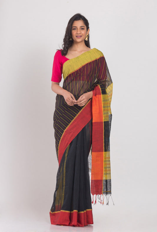 Black Handloom Saree