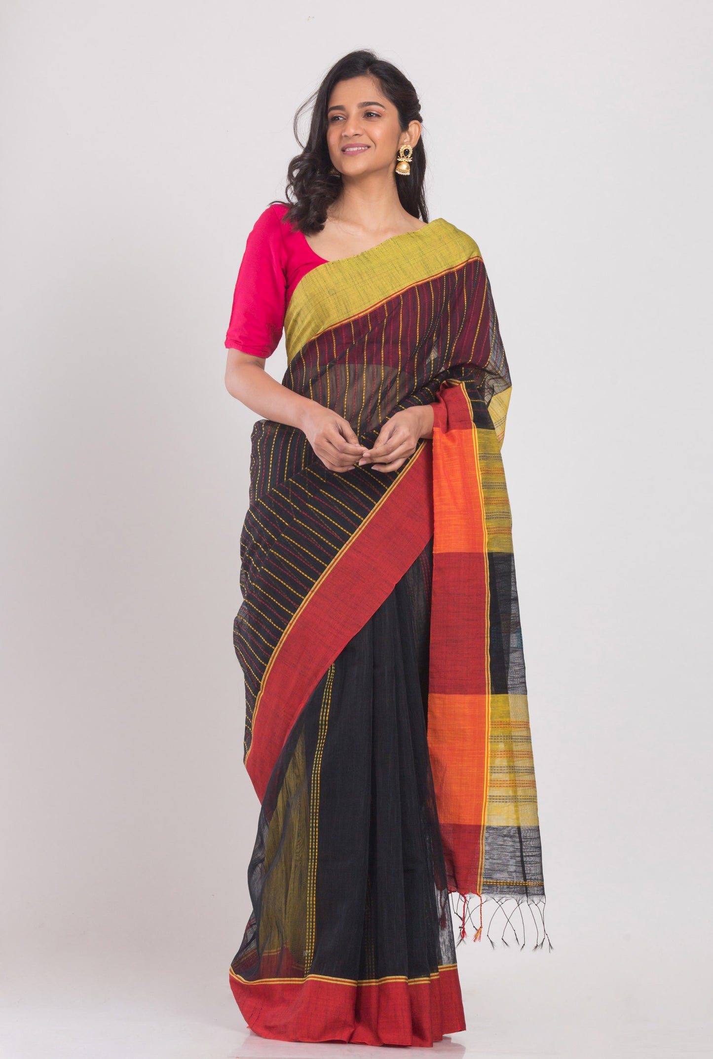 Black Handloom Saree