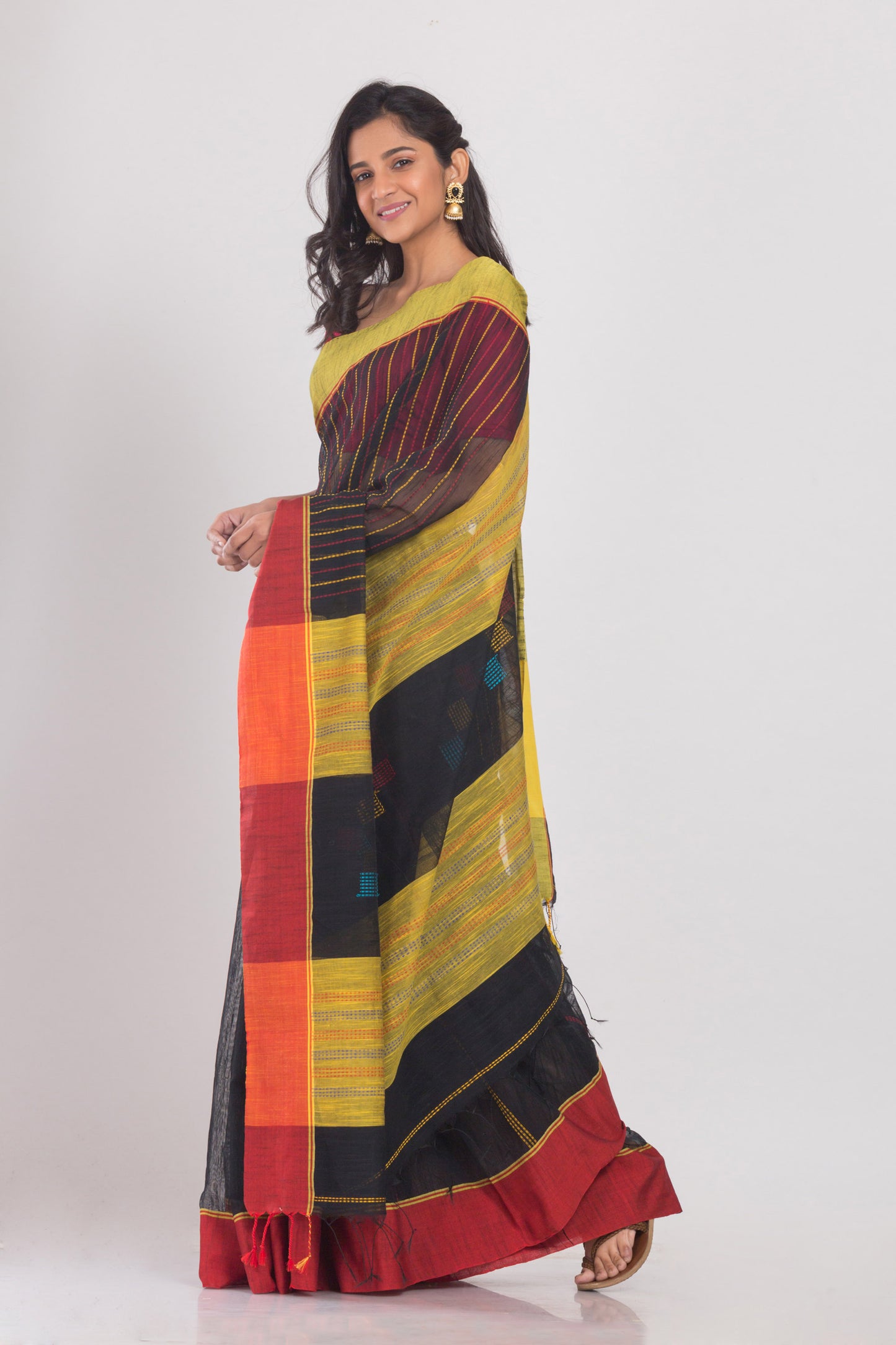 Black Handloom Saree