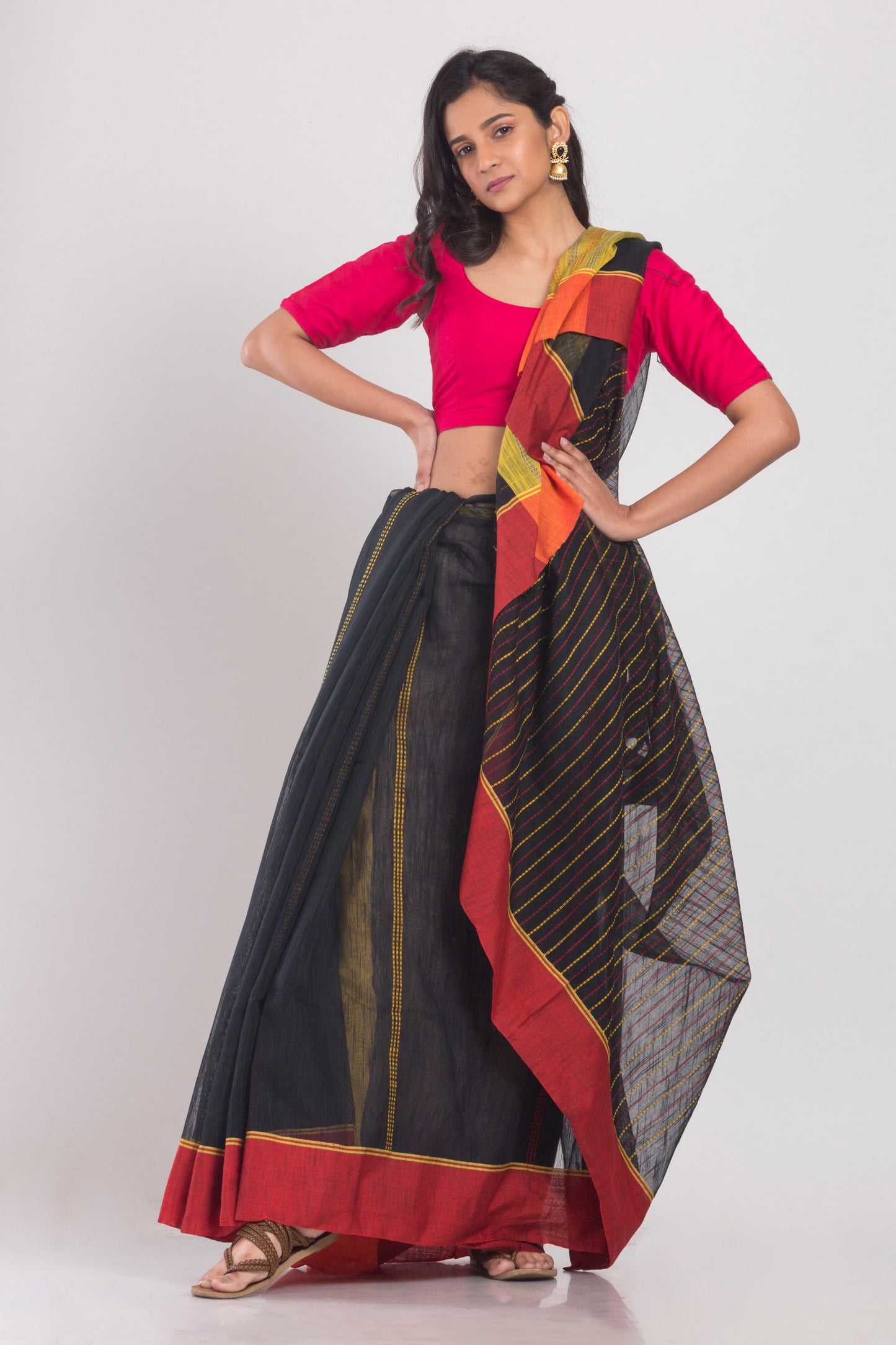 Black Handloom Saree