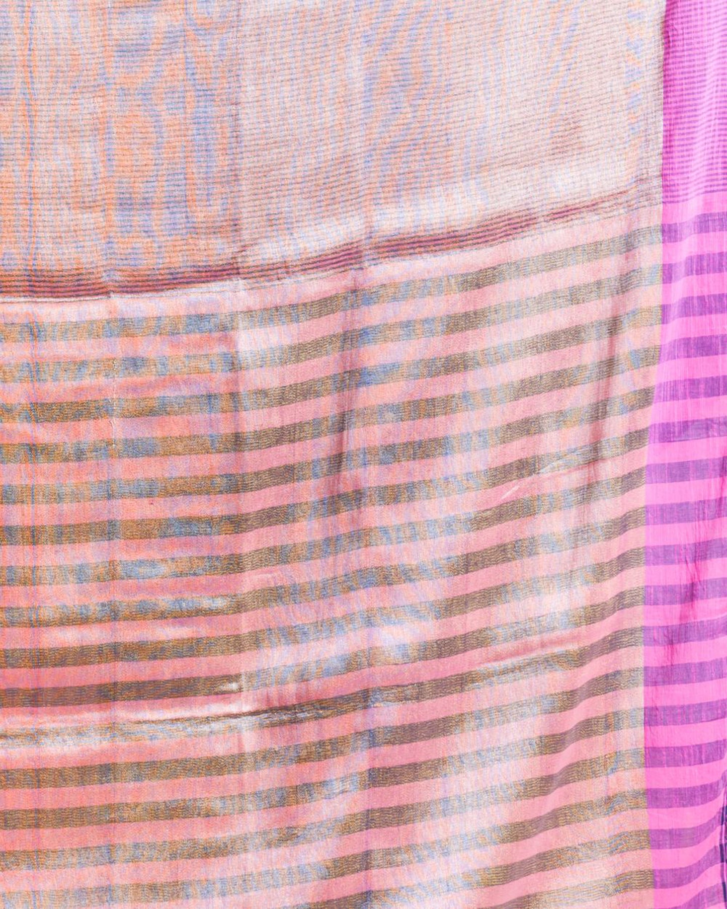 Pink Handwoven Cotton Saree