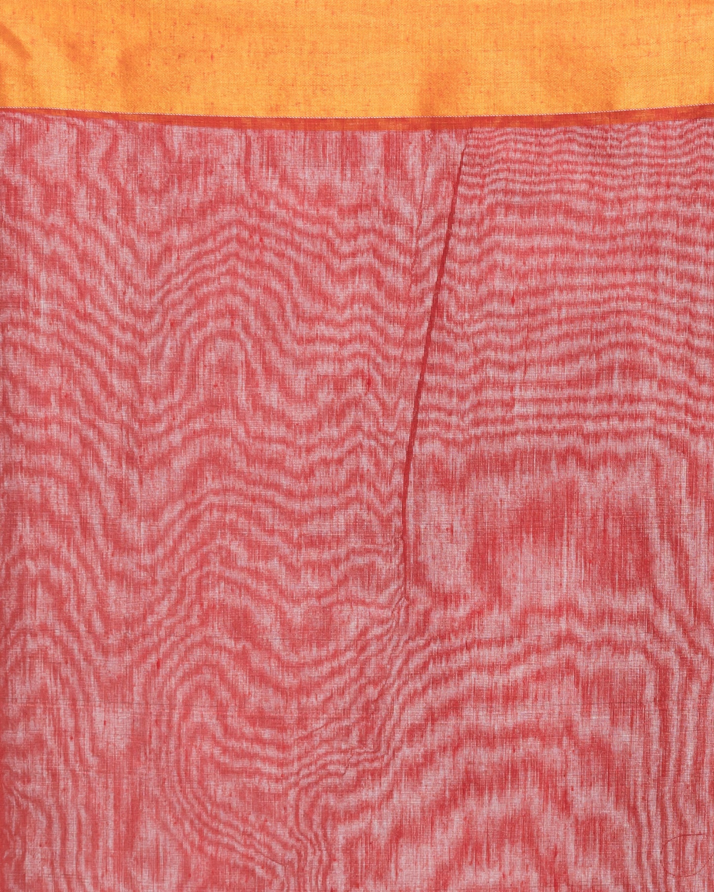 Handwoven Printed Festive Cotton Blend Red Saree