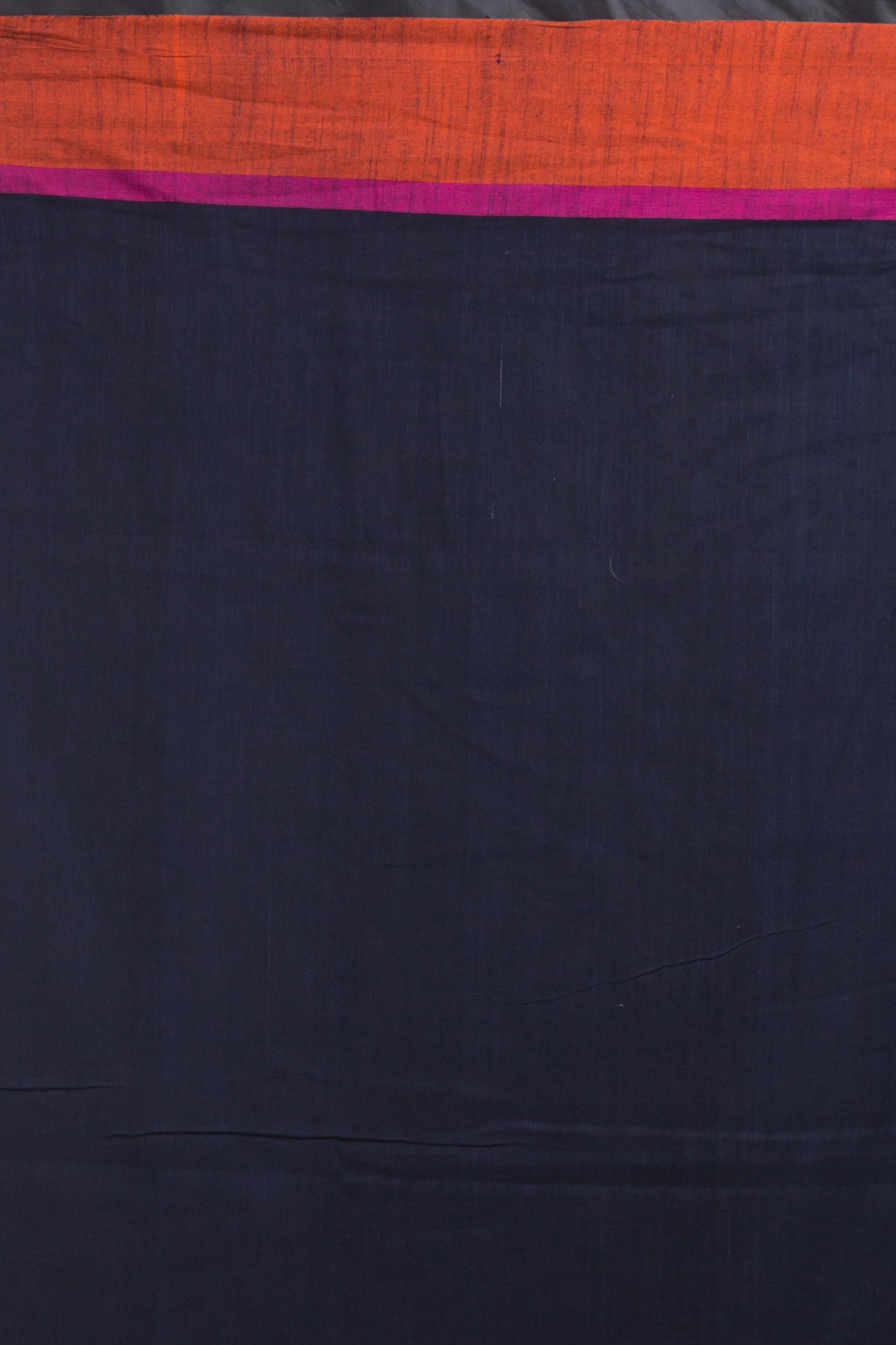 Navy Blue Cotton Handloom Saree