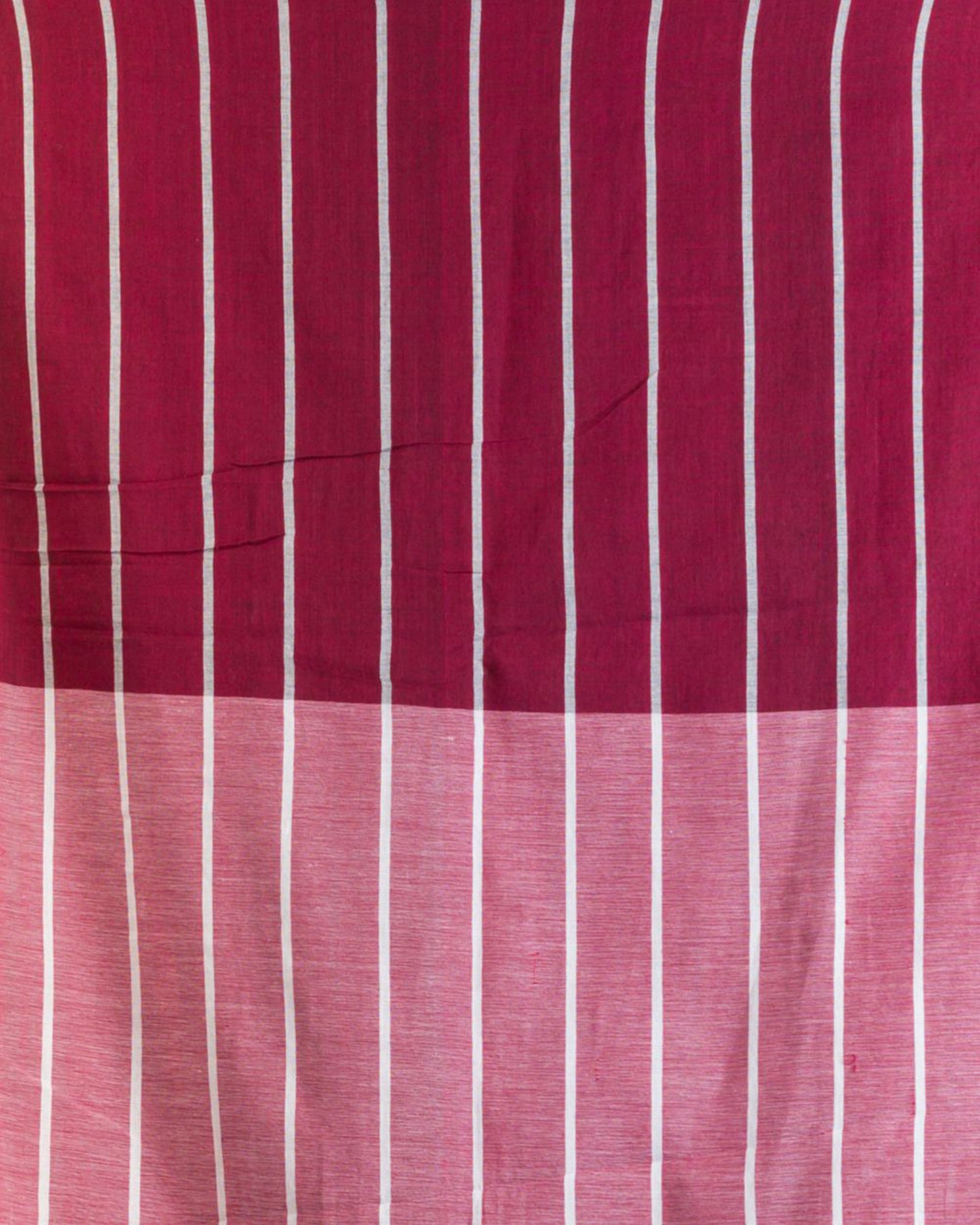 Maroon Peach Handwoven Cotton Saree