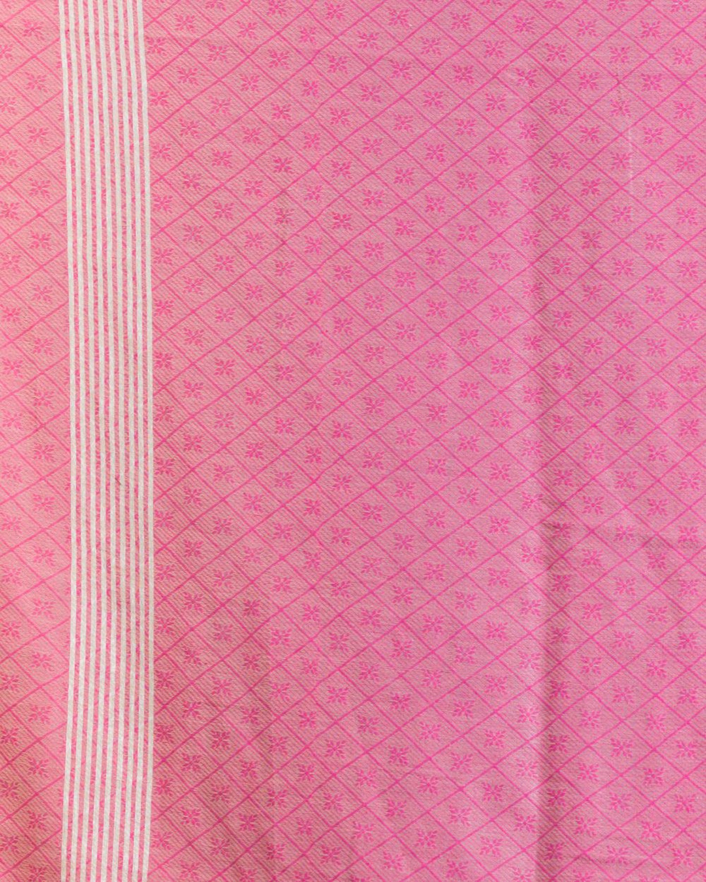 Peach Handloom Cotton Saree