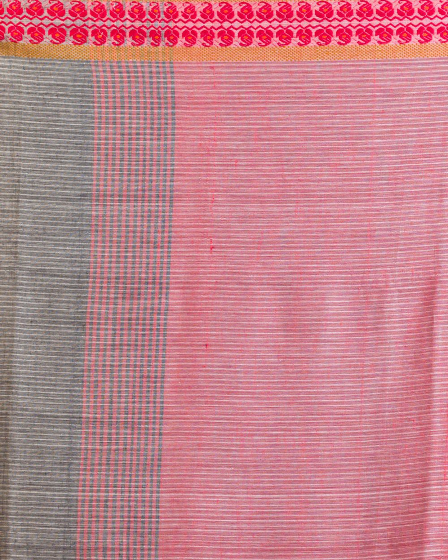 Grey Handwoven Cotton Saree