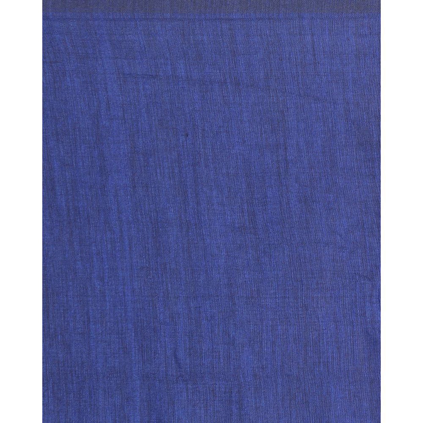 Blue handspan handwoven cotton saree