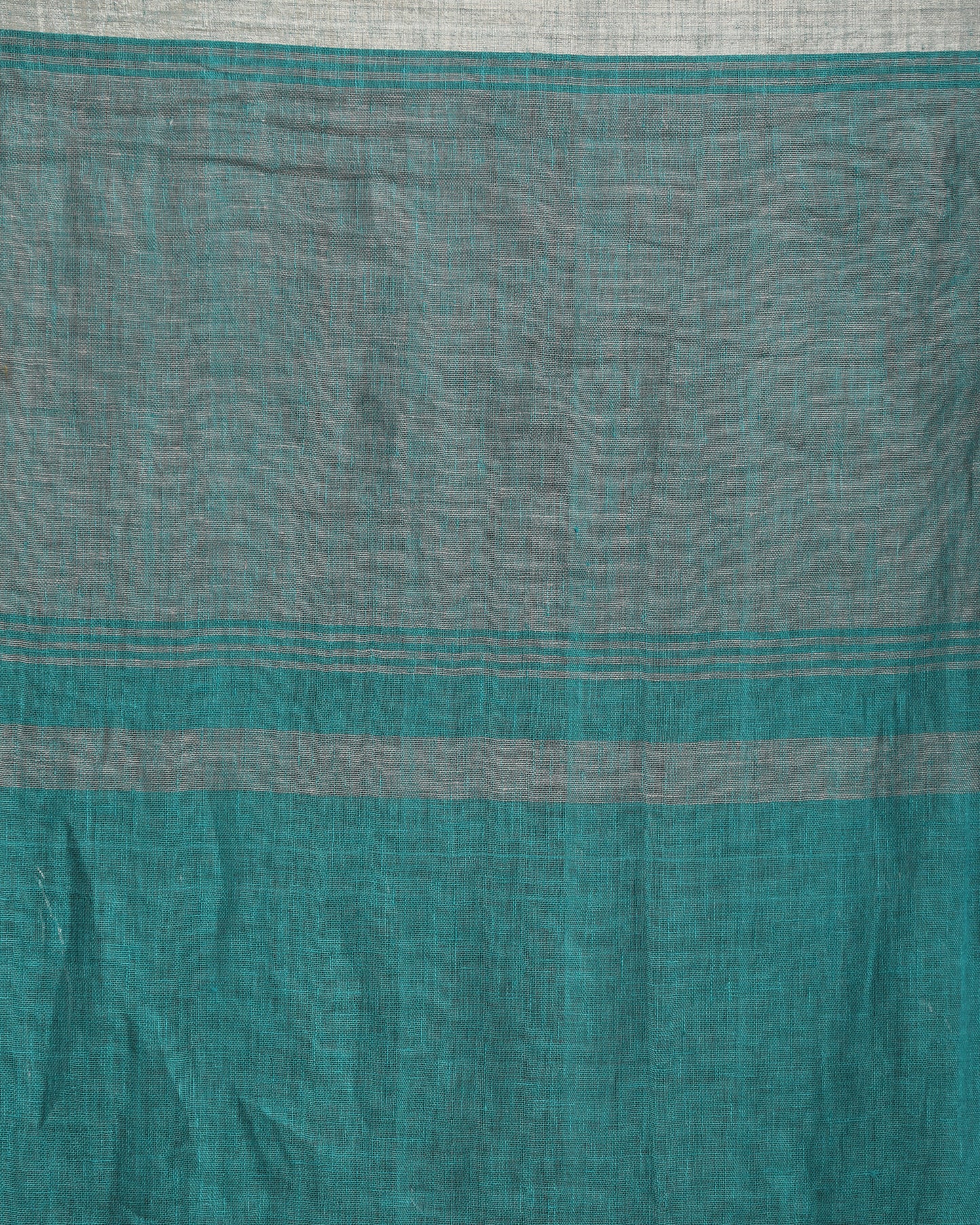 Multicolour Traditional Handloom Check Linen Saree