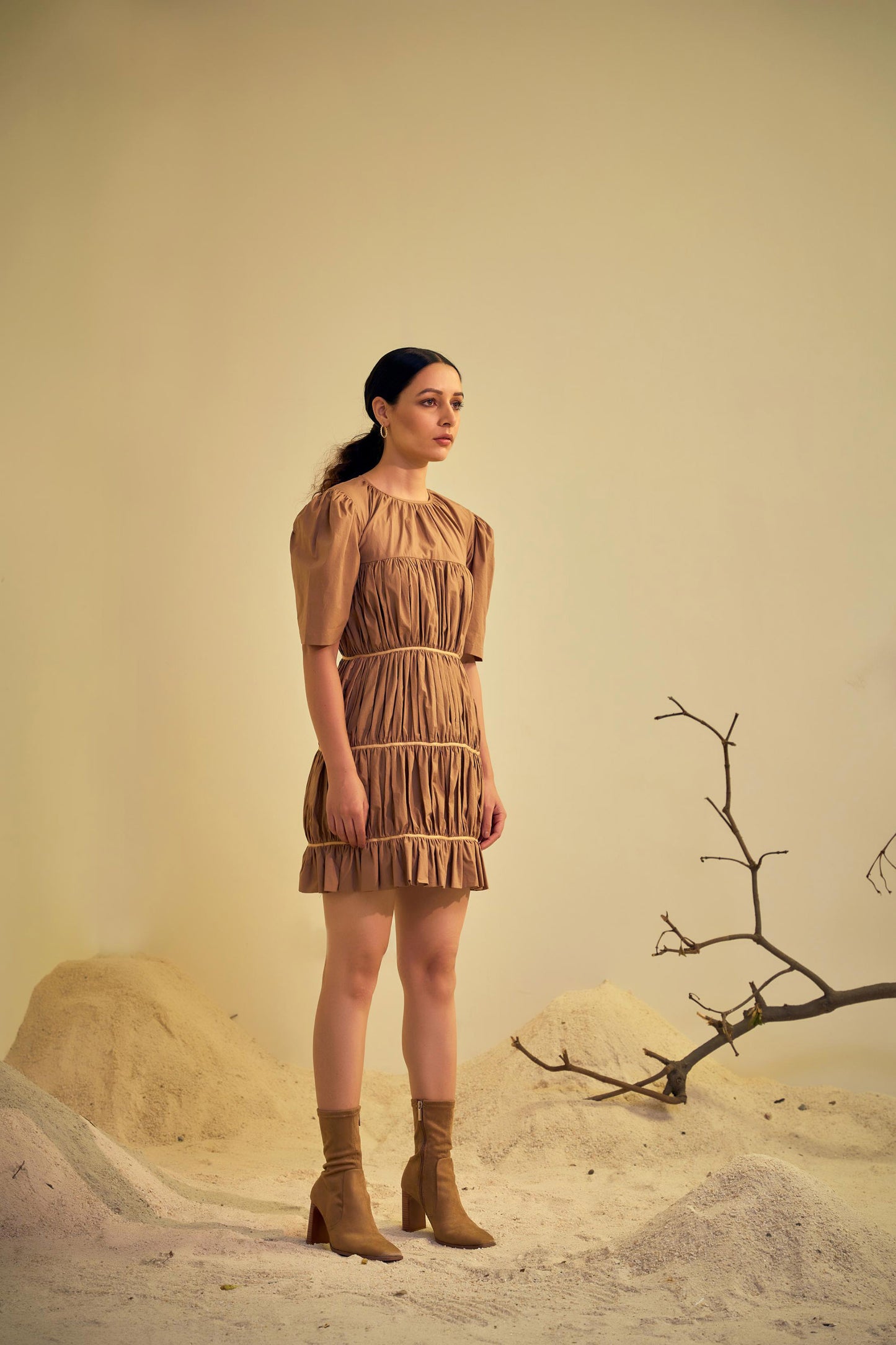 DUNE DRESS Brown Dress