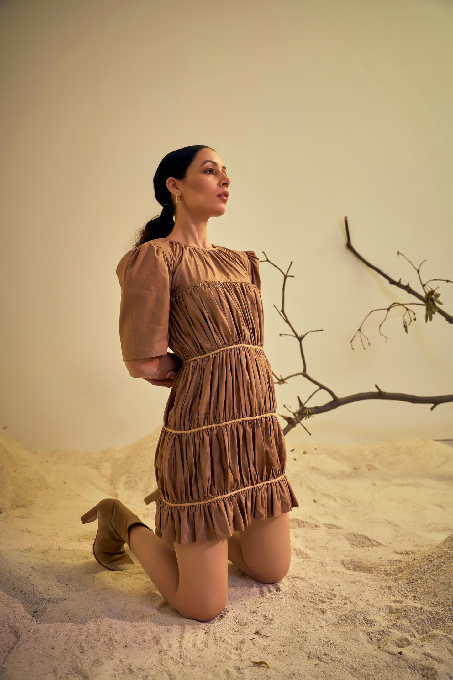 DUNE DRESS Brown Dress