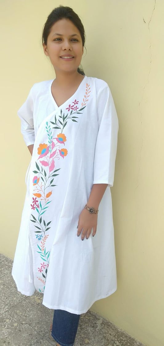 Elegant Handpainted Angrakha Kurtis