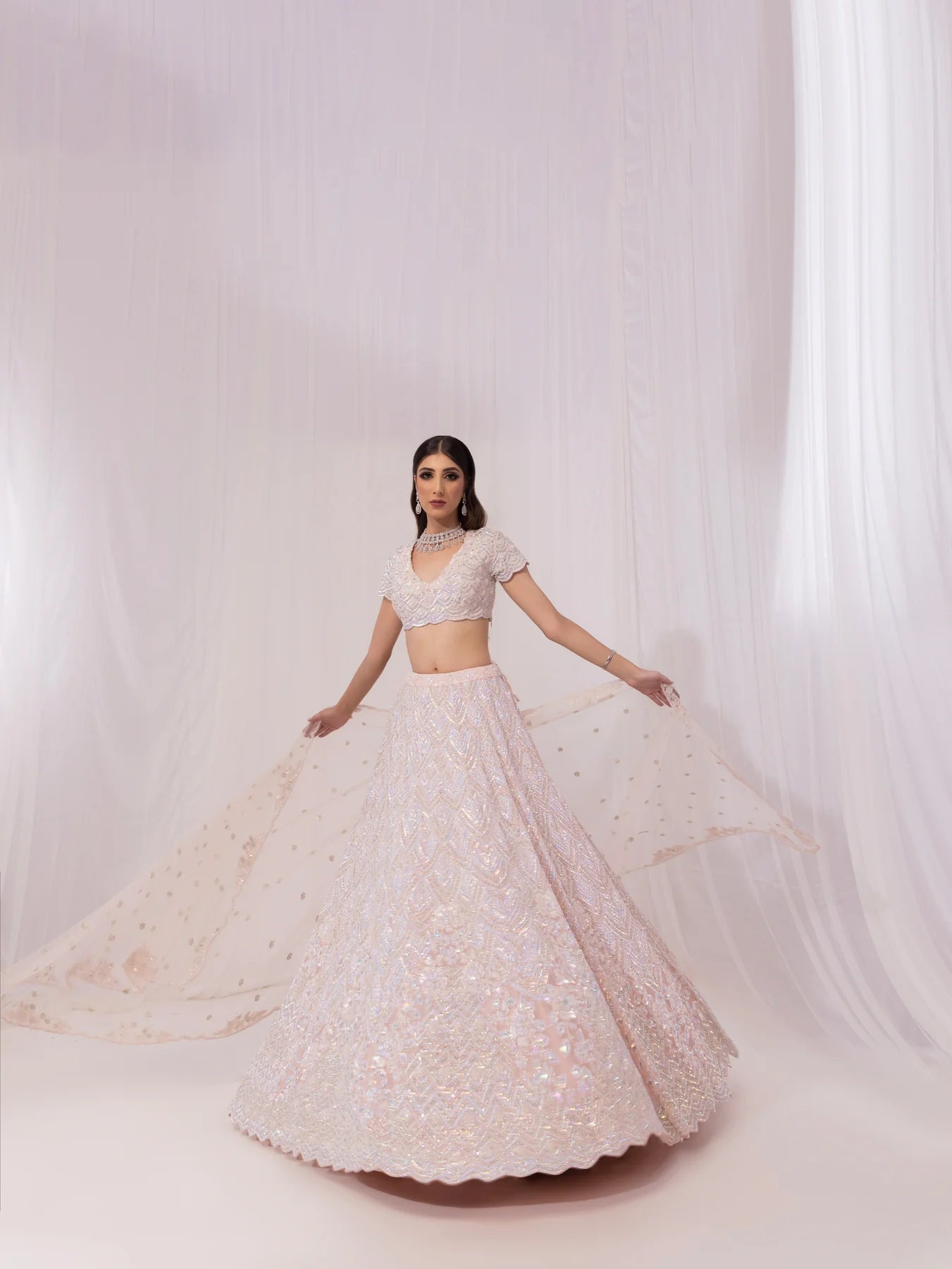 PINK GLEAM LEHENGA