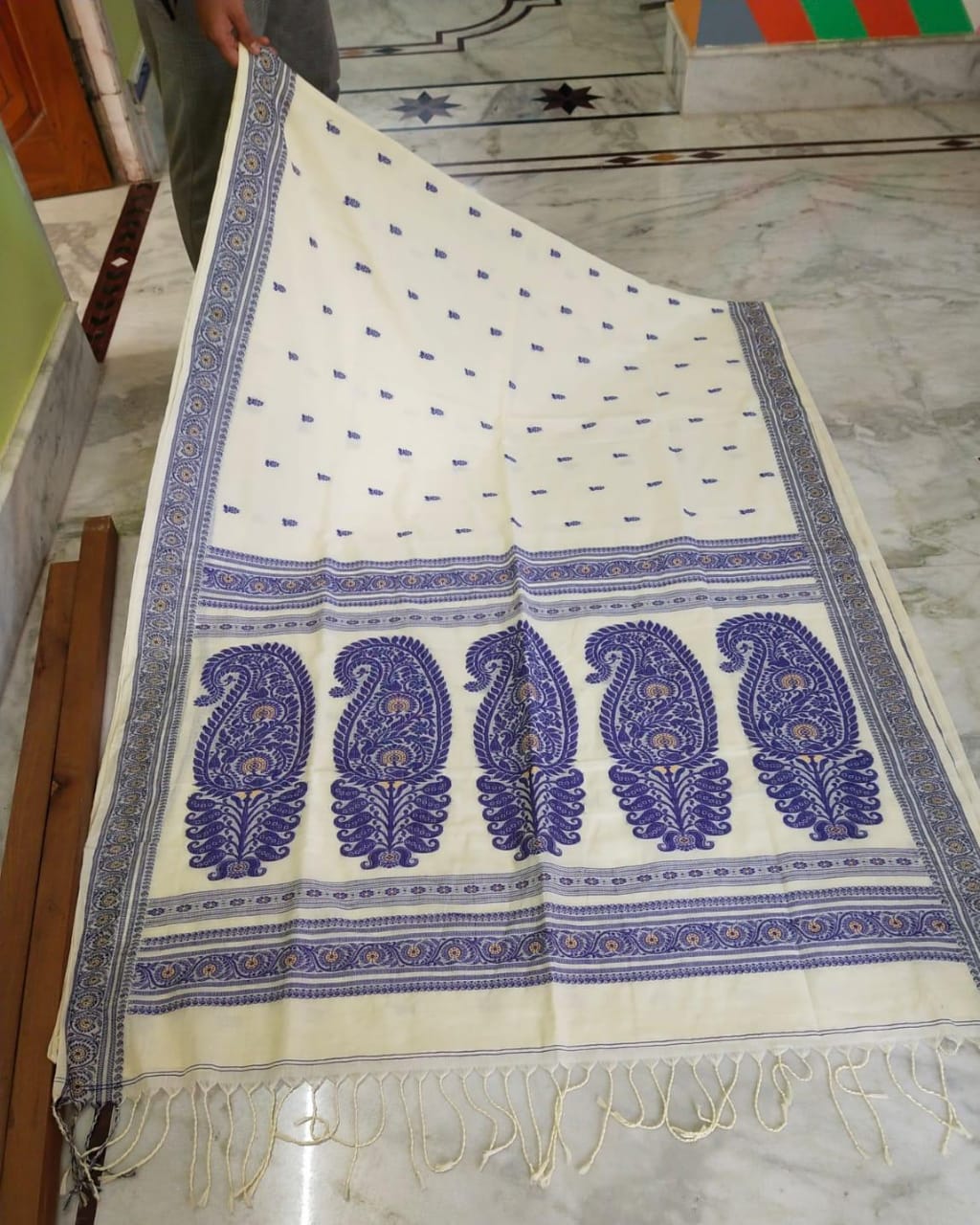 Ethnic Khadi Cotton Revival Saree | Baluchari Sarees By Rank Never Retire