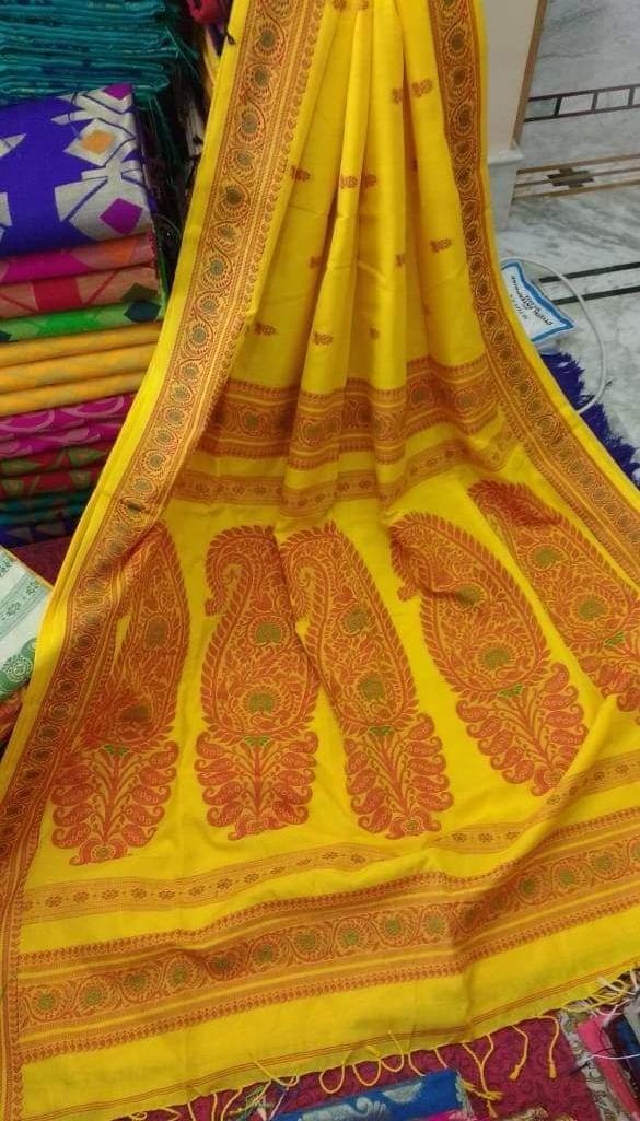 Ethnic Khadi Cotton Revival Saree | Baluchari Sarees By Rank Never Retire