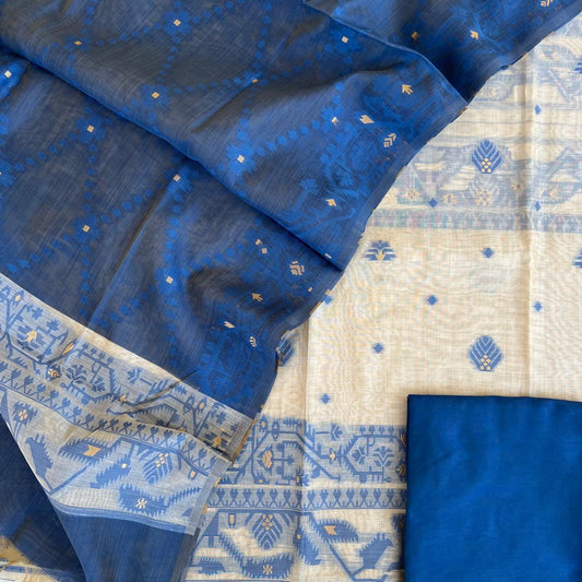 Chanderi Jamdani Weave Suits